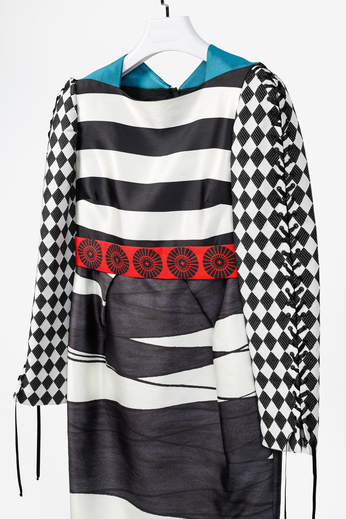 Other Aquilano Rimondi SS/13 Runway Multi-Pattern Silk Dress Size S / US 4 / IT 40 - 3 Thumbnail