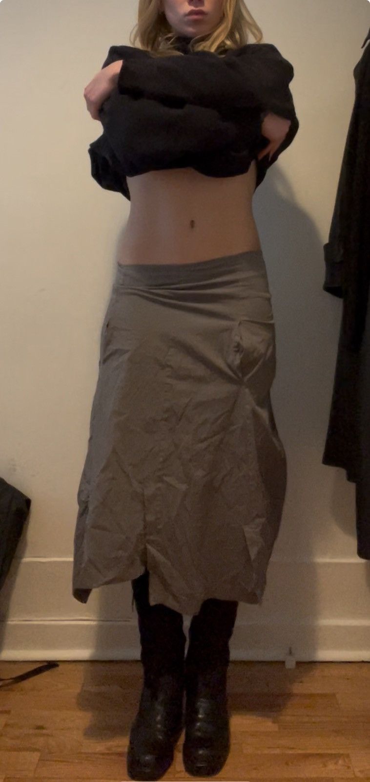 Rundholz Rundholz Grey Midi skirt Size 26" / US 2 / IT 38 - 4 Thumbnail