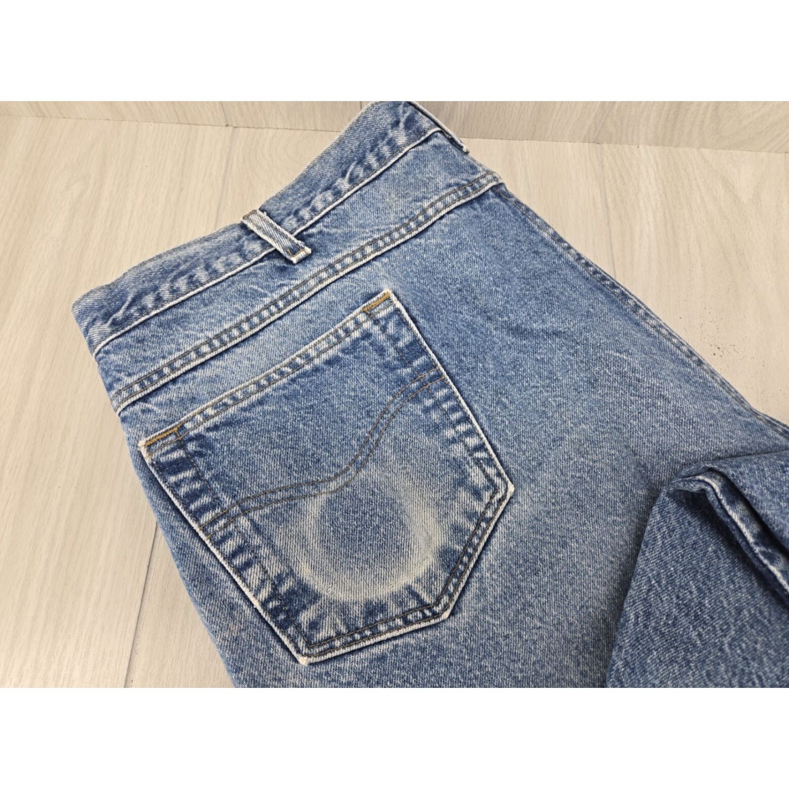 Carhartt Carhartt Jeans Distressed? No. Mens Denim Relaxed Fit Blue 44 x 30 B160 DTS - 5-Pocket Workwear Cotton Belt Loops Vintage? No Size US 44 / EU 60 - 7 Thumbnail