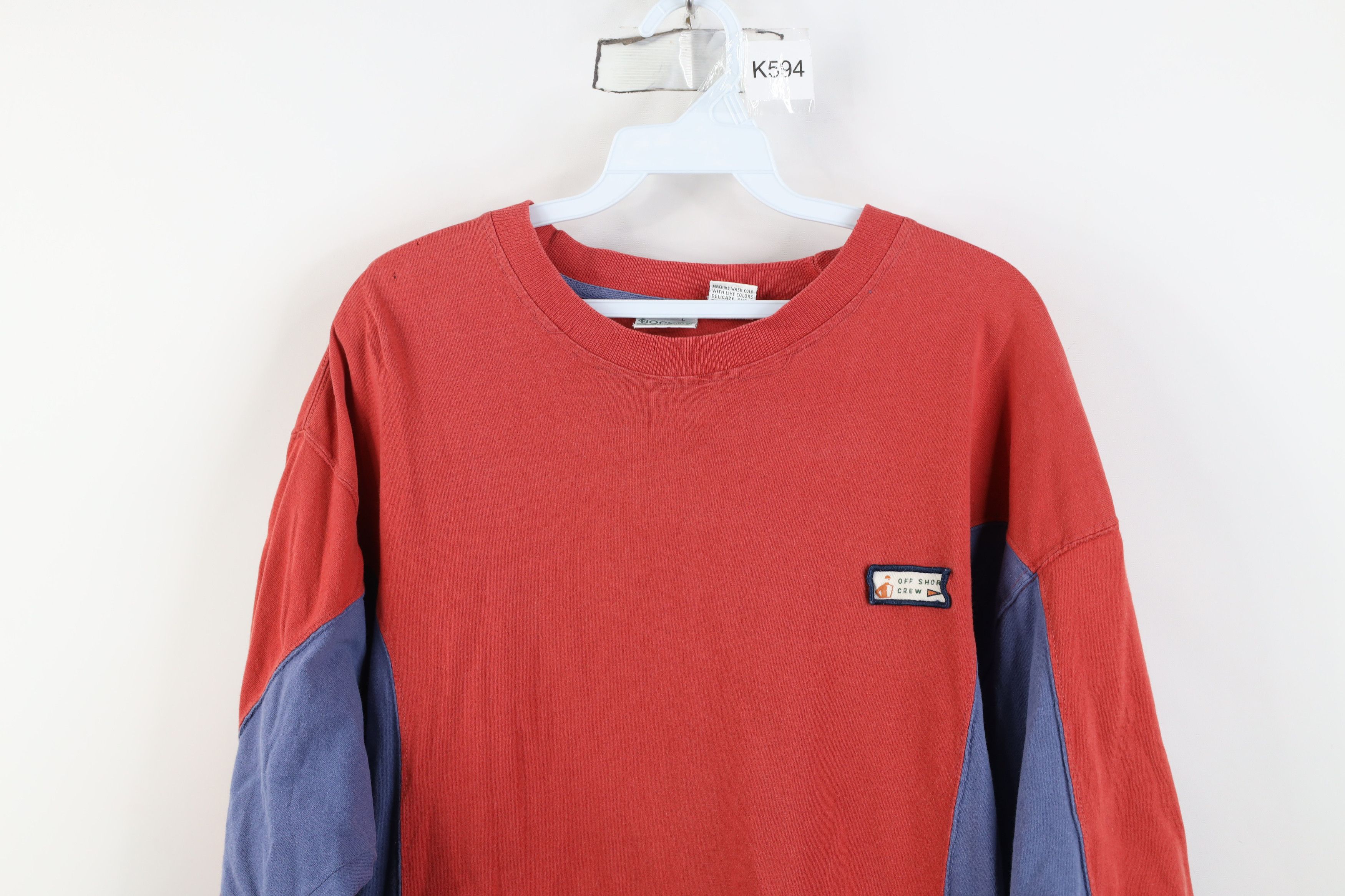 Vintage Vintage 90s Jockey Sailing Block Off Shore Crew T-Shirt Size US L / EU 52-54 / 3 - 2 Thumbnail
