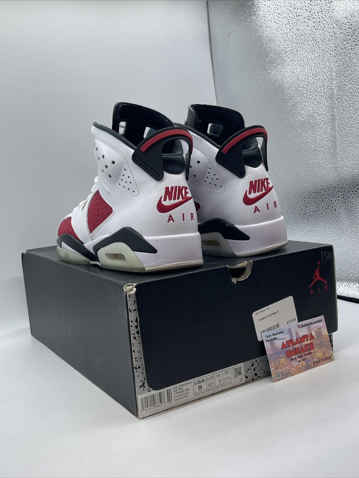 Jordan Brand Air Jordan 6 carmine Size US 9 / EU 42 - 4 Thumbnail
