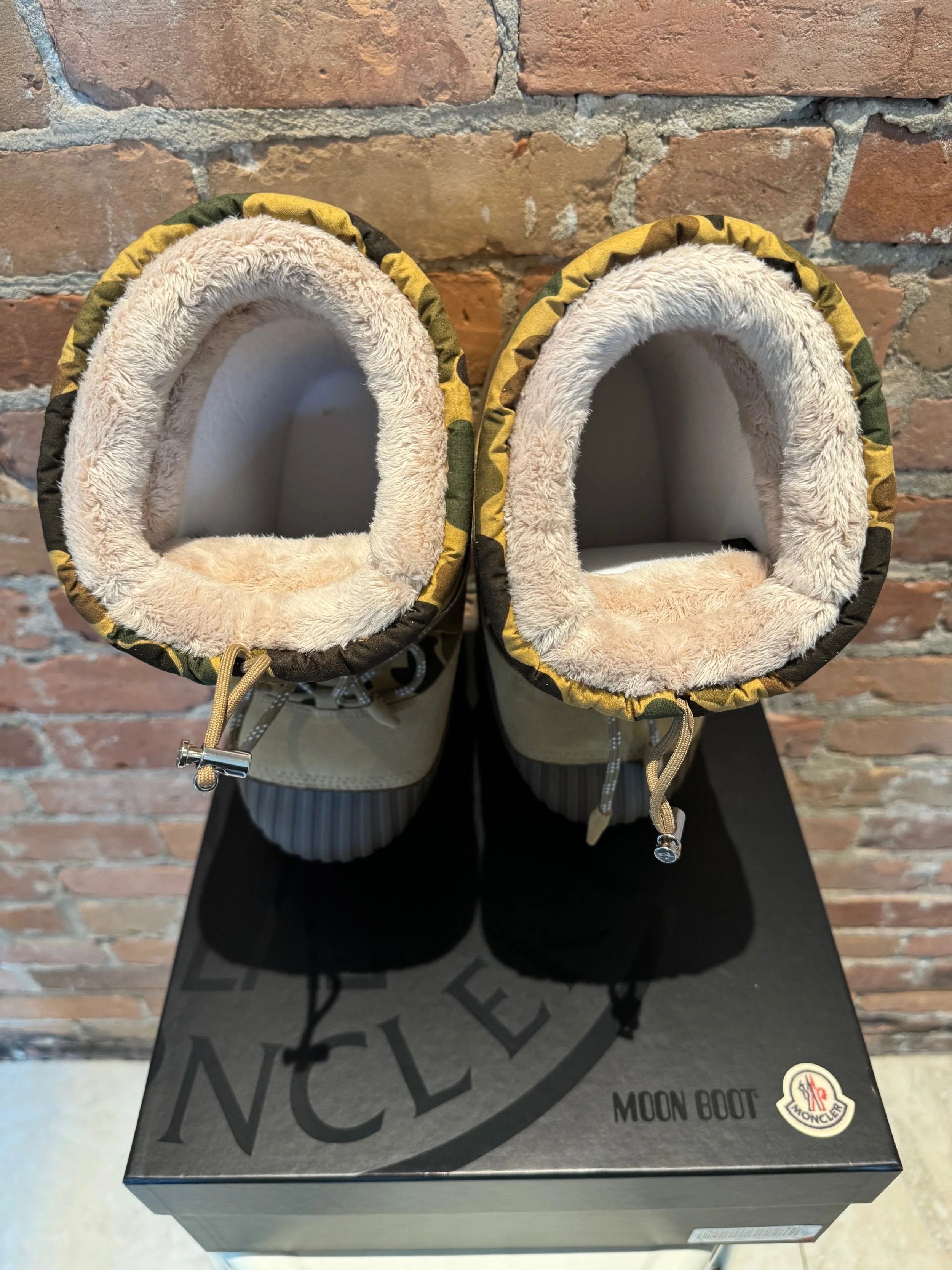 Moncler × Palm Angels Moncler x Palm Angels x Moon Boot Camo Suede Winter Boots Size US 8 / EU 41 - 5 Thumbnail