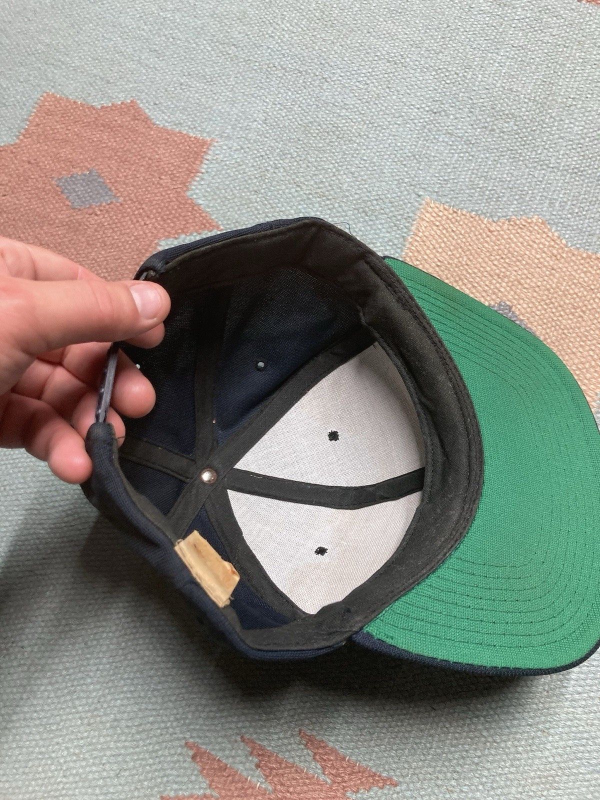 Vintage Vtg 80s SnapBack hat cap new era pro design blank navy blue Size ONE SIZE - 7 Thumbnail