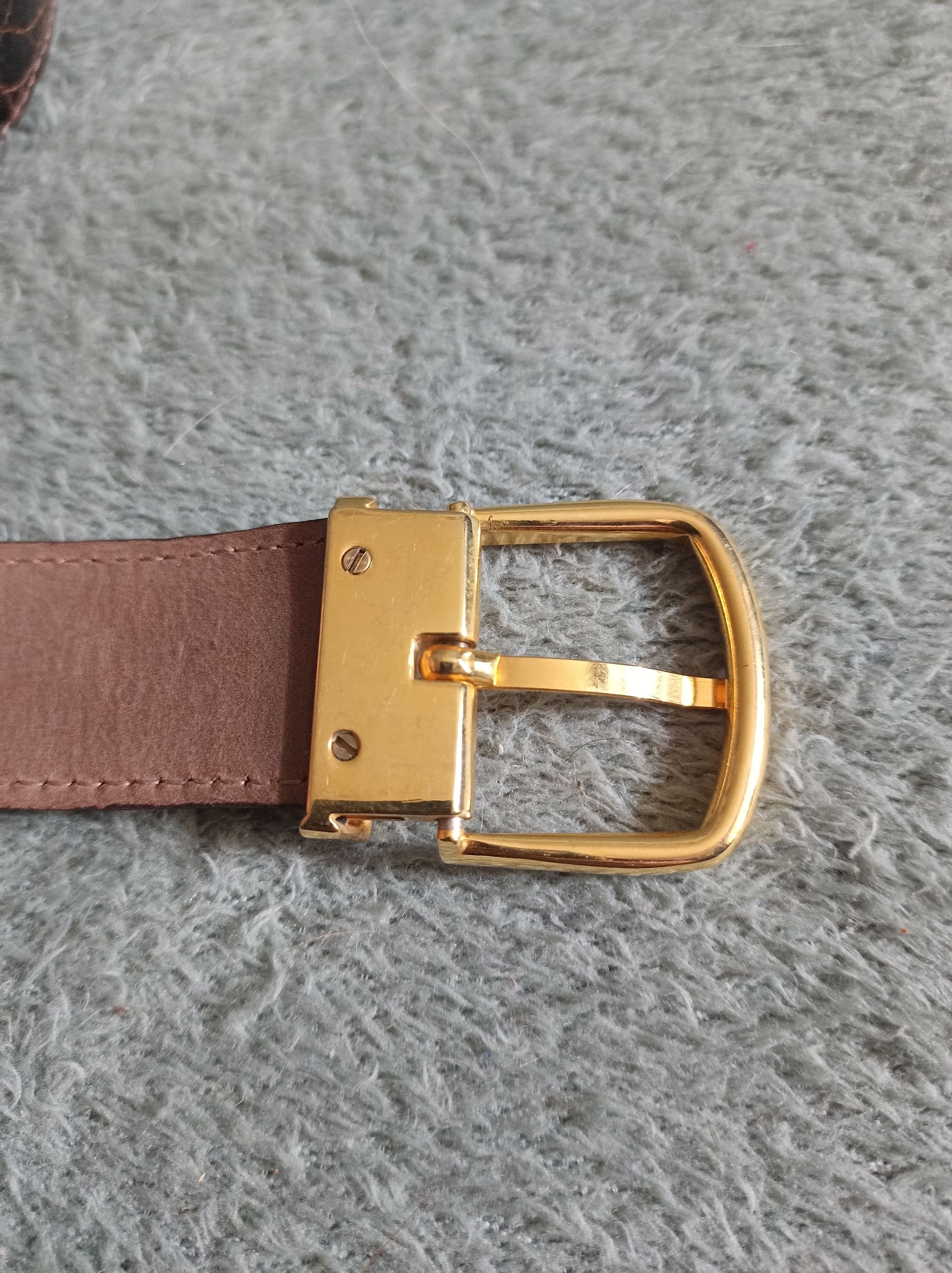 Designer Saint Phil Zurich Genuine Crocodile Leather Swiss Belt 90/36 Size 36 - 8 Thumbnail