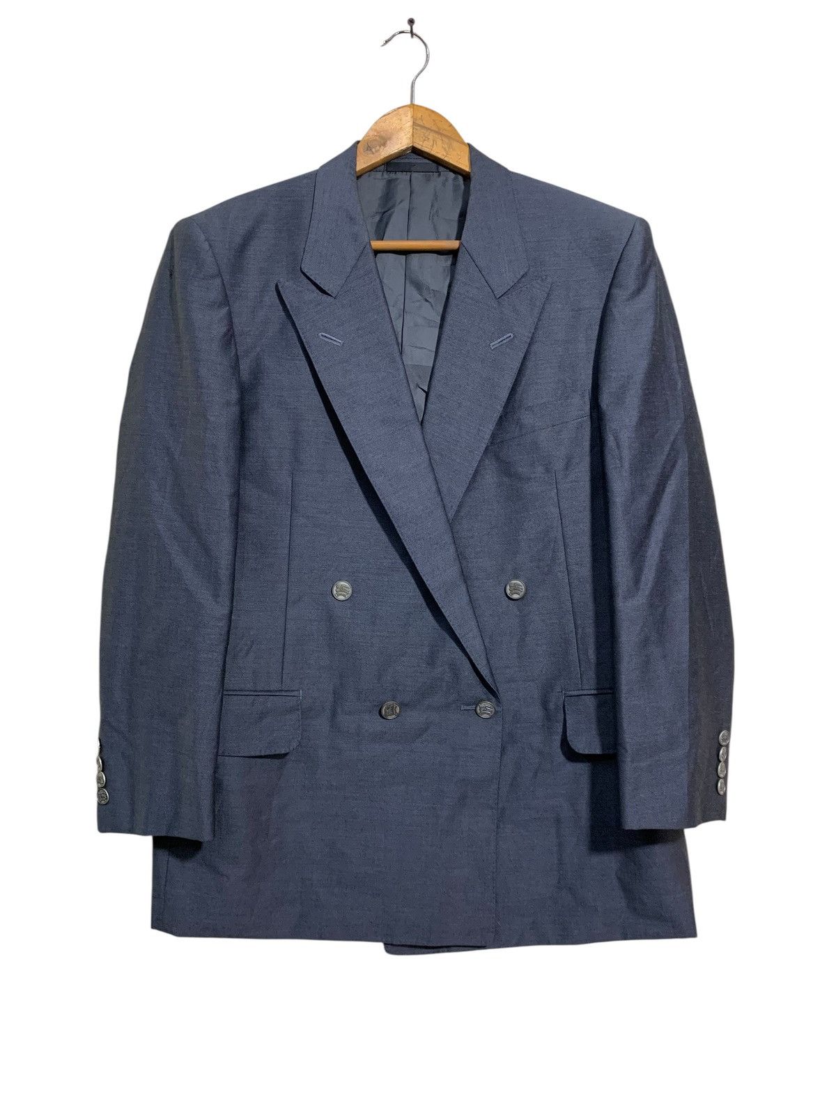 Burberry 🔥VTG BURBERRY WOOL/MOHAIR DOUBLE BREAST COAT Size US M / EU 48-50 / 2 - 1 Thumbnail
