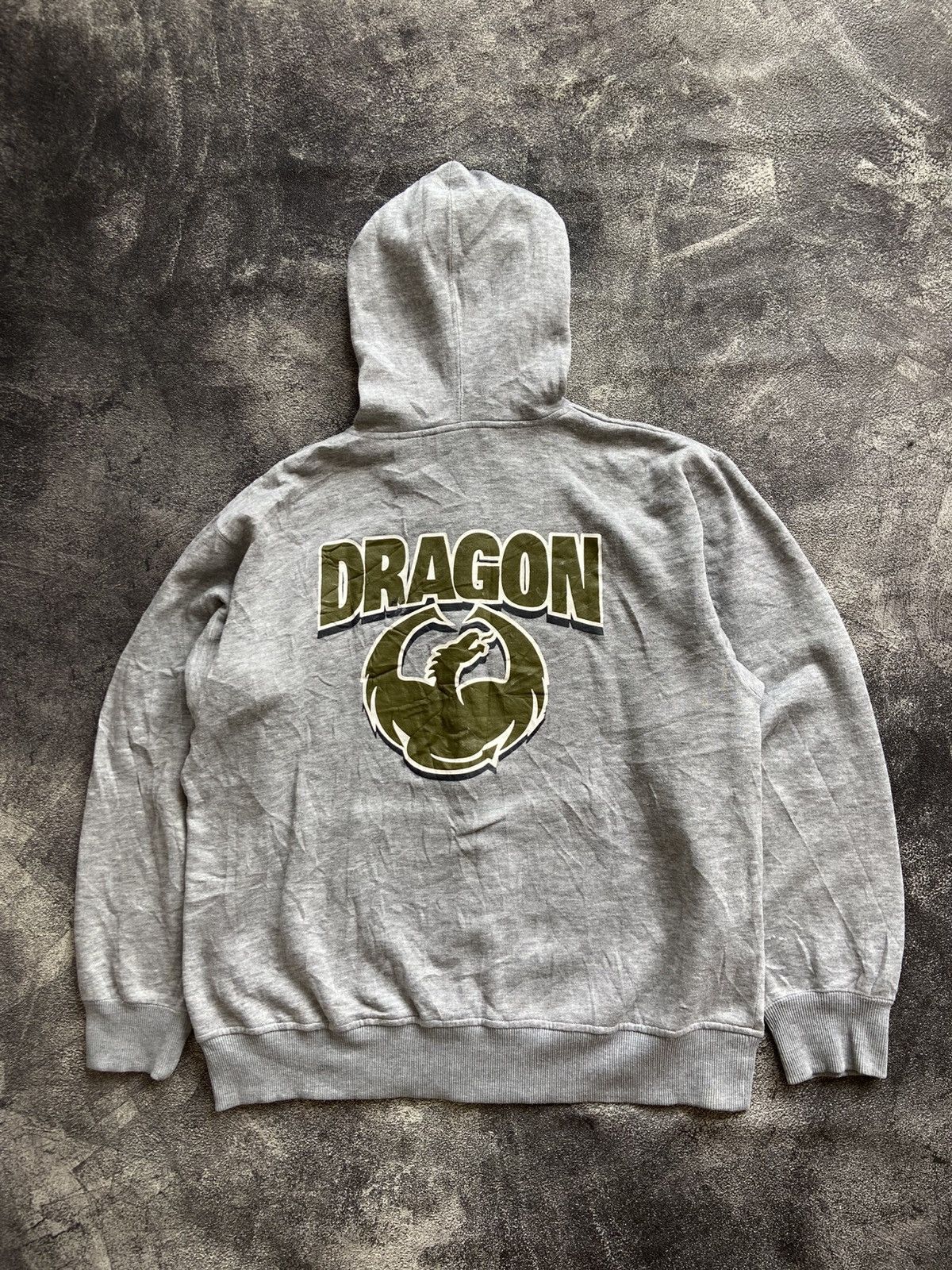 Vintage DRAGON SKATEBOARD Zip Hoodie Size US XL / EU 56 / 4 - 1 Thumbnail