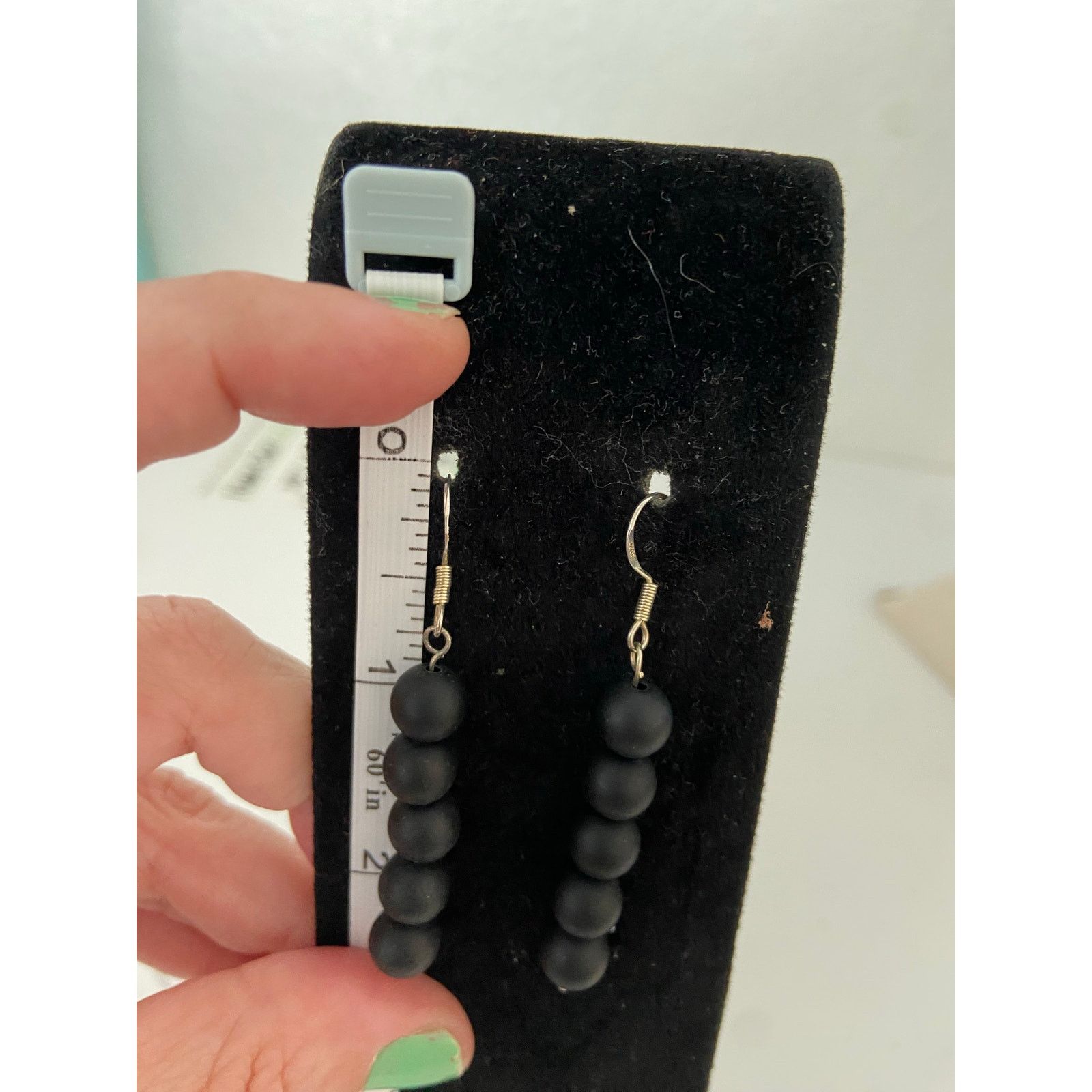 Handmade Onyx earrings Size ONE SIZE - 3 Thumbnail