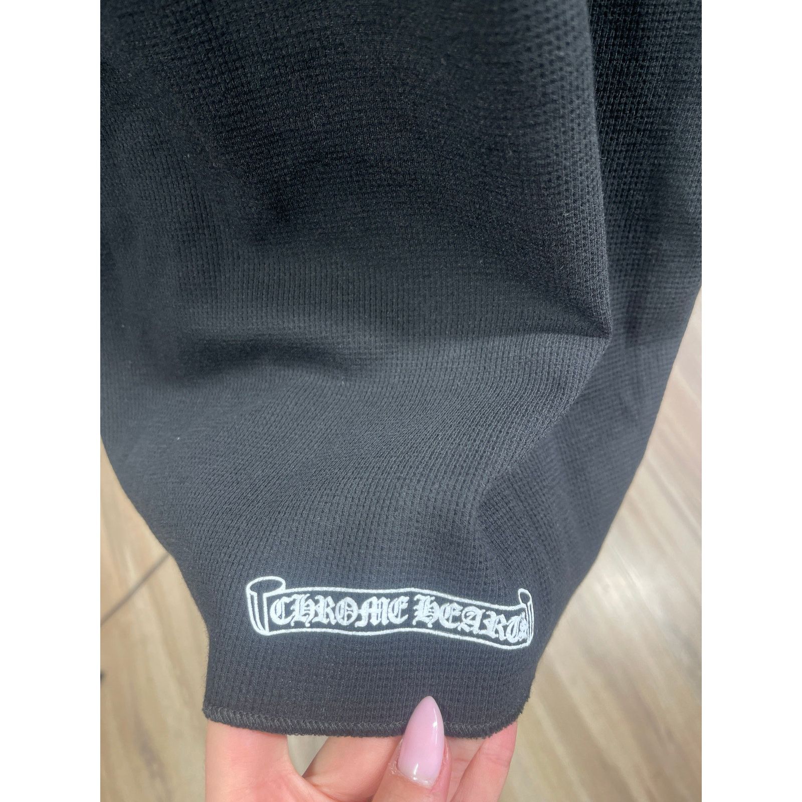Chrome Hearts Chrome Hearts Horseshoe Thermal Waffle T-Shirt 'Black' Size US M / EU 48-50 / 2 - 3 Thumbnail