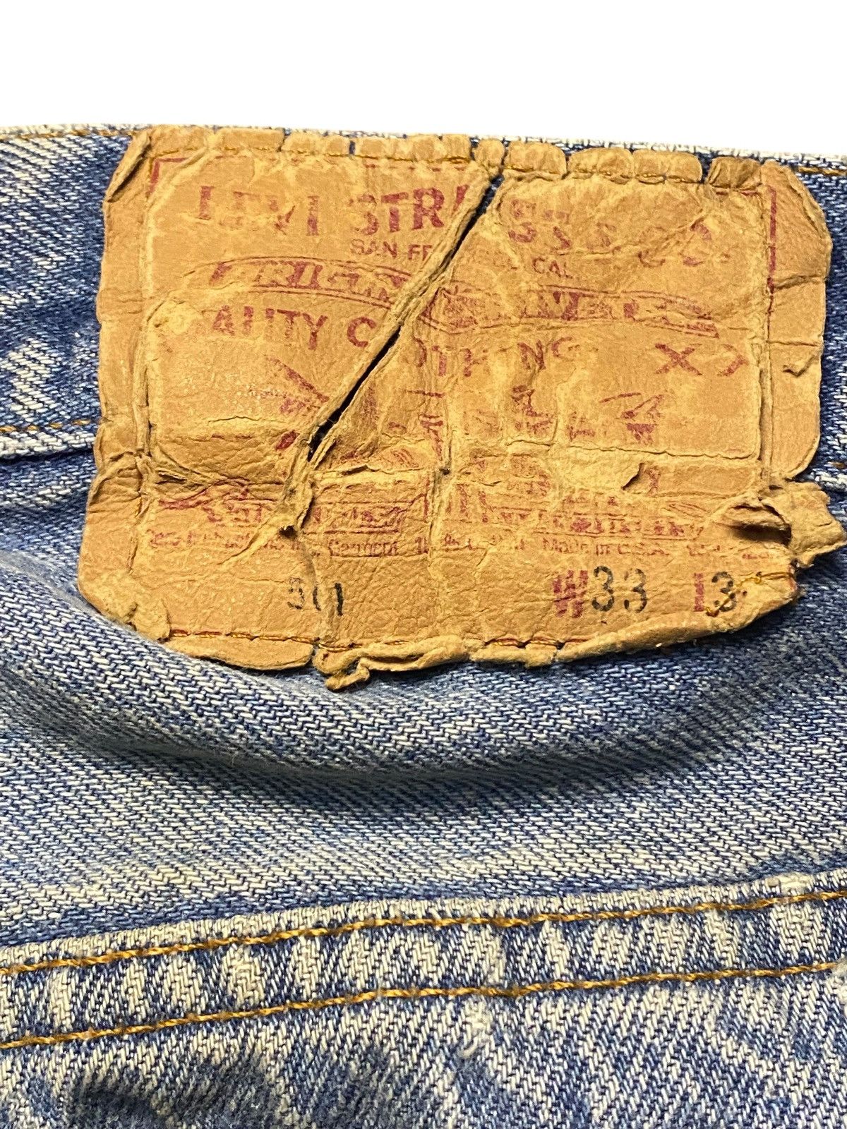 Levi's Vintage Levis 501 80’s Blue Wash Loose Jeans Size US 30 / EU 46 - 10 Thumbnail