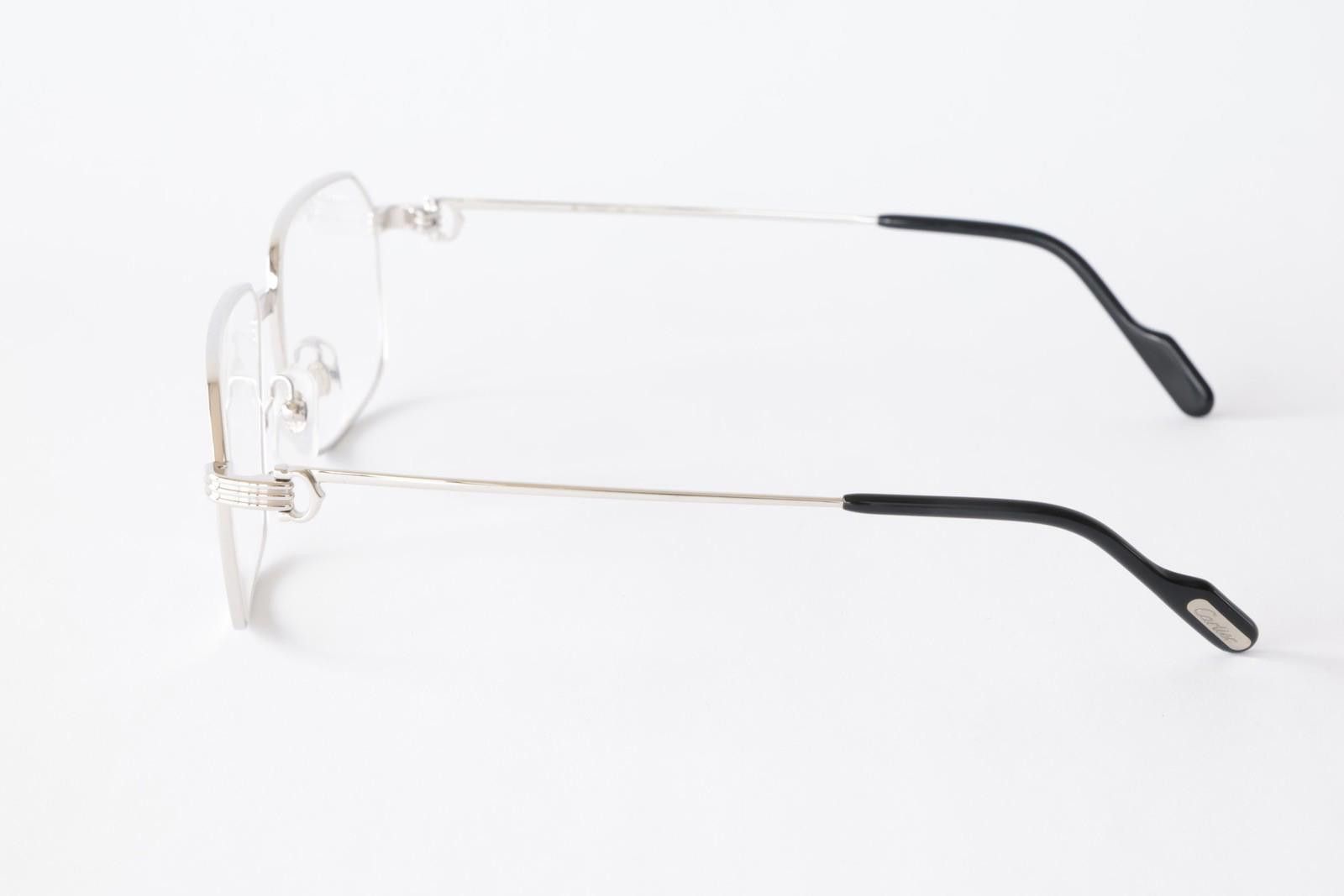 Cartier New Cartier eyewear optical eyeglasses CT0445O 004 silver Size ONE SIZE - 4 Thumbnail