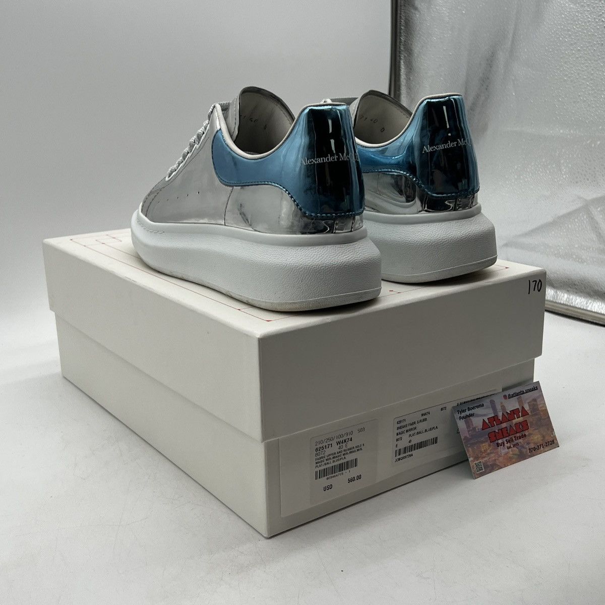 Alexander McQueen Alexander Mqueen magic mirror silver Size US 7 / EU 40 - 4 Thumbnail