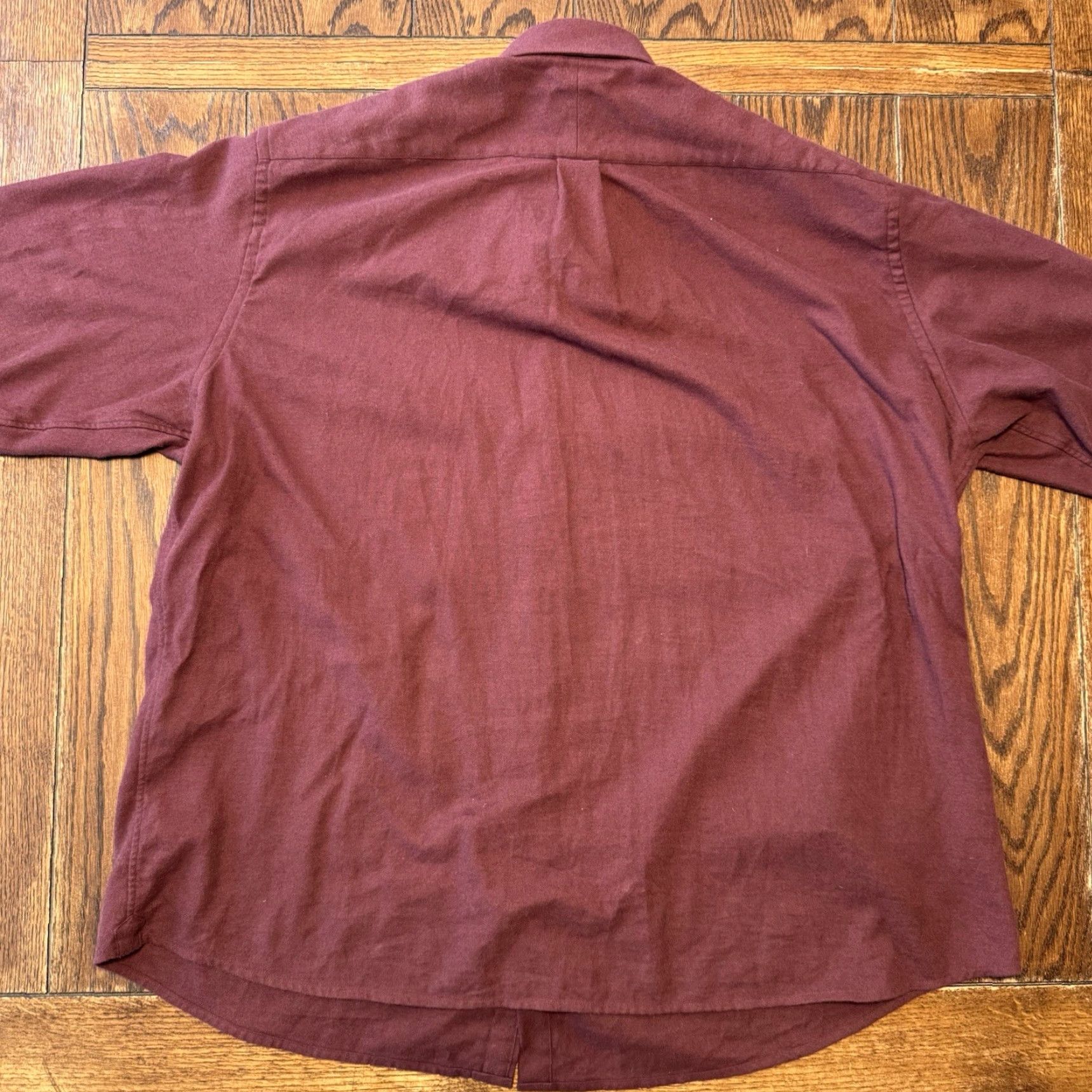 Proper Cloth Proper Cloth Men’s Shirt 18.2/32 Canclini Burgundy Oxford Beacon Flannel Size US XXL / EU 58 / 5 - 8 Thumbnail