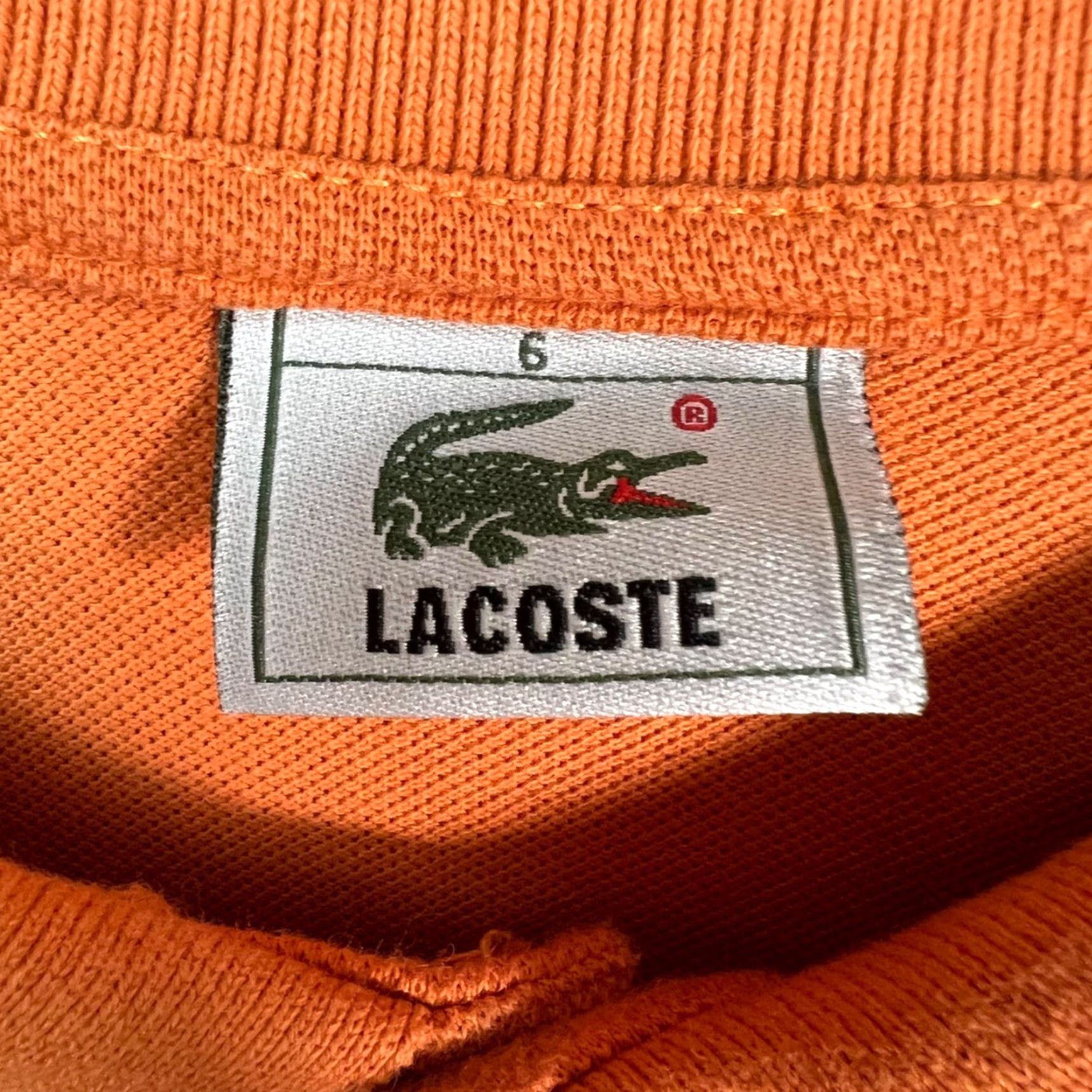 Lacoste Lacoste Mens Polo Shirt 100% Cotton Orange Long Sleeve Cropped 6 Regular Shirt Size US S / EU 44-46 / 1 - 3 Thumbnail