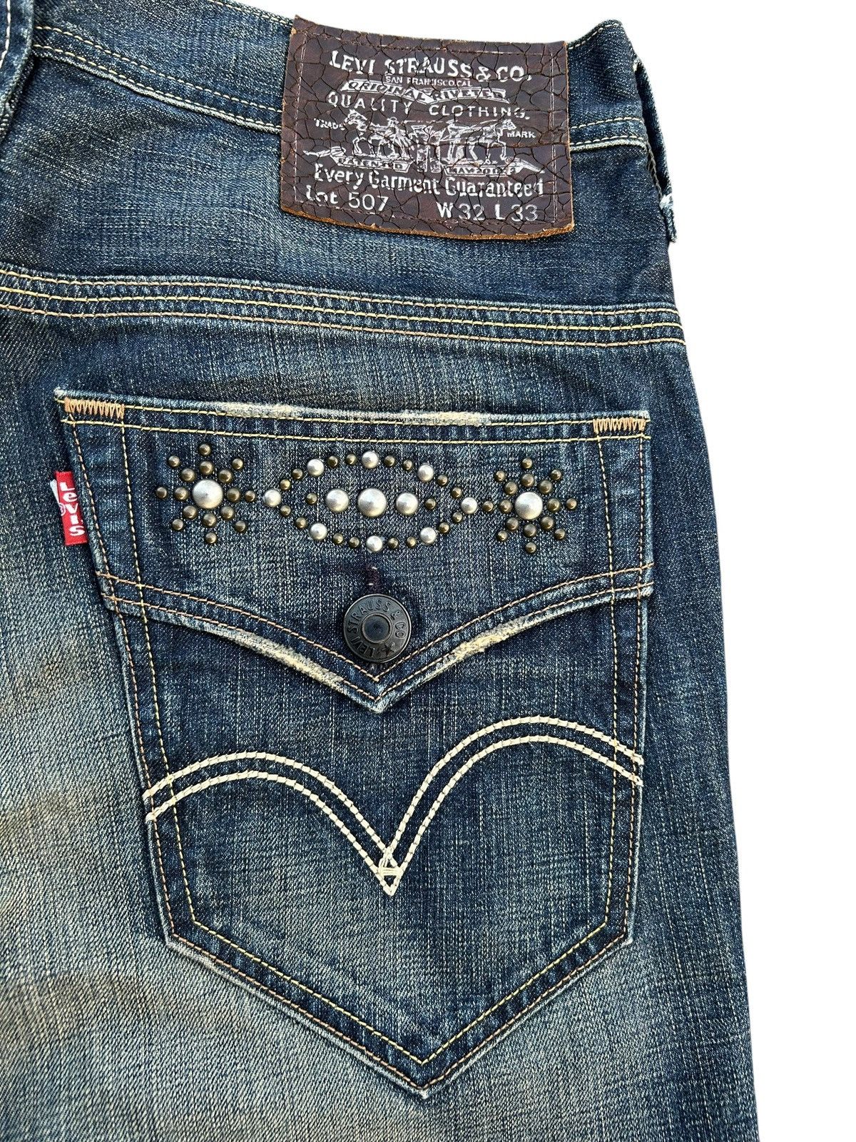Kapital Flare Vintage Levis Hippies Style Distressed Denim Jeans Size US 34 / EU 50 - 4 Thumbnail