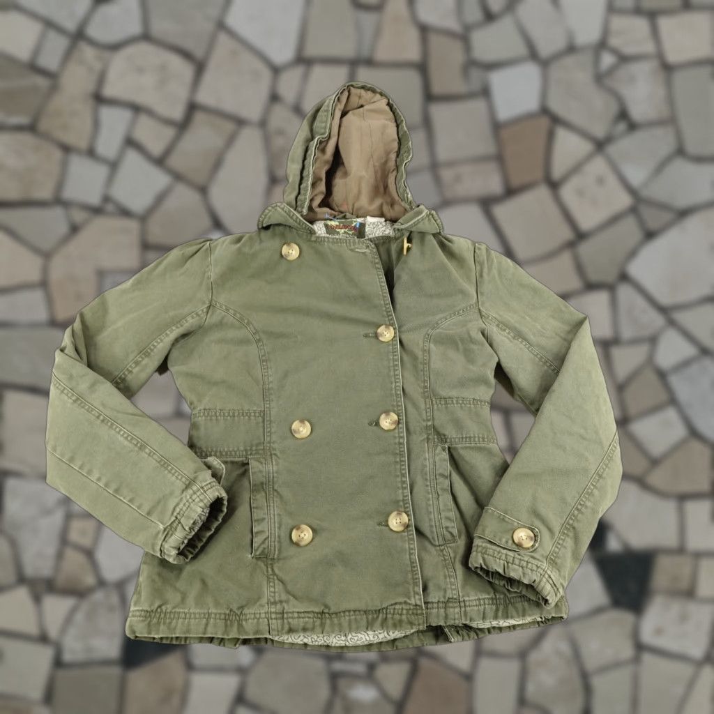 Billabong Vintage Billabong Jacket Women Small Green Double Breasted Quilt Lined Coat Y2K Size S / US 4 / IT 40 - 1 Thumbnail