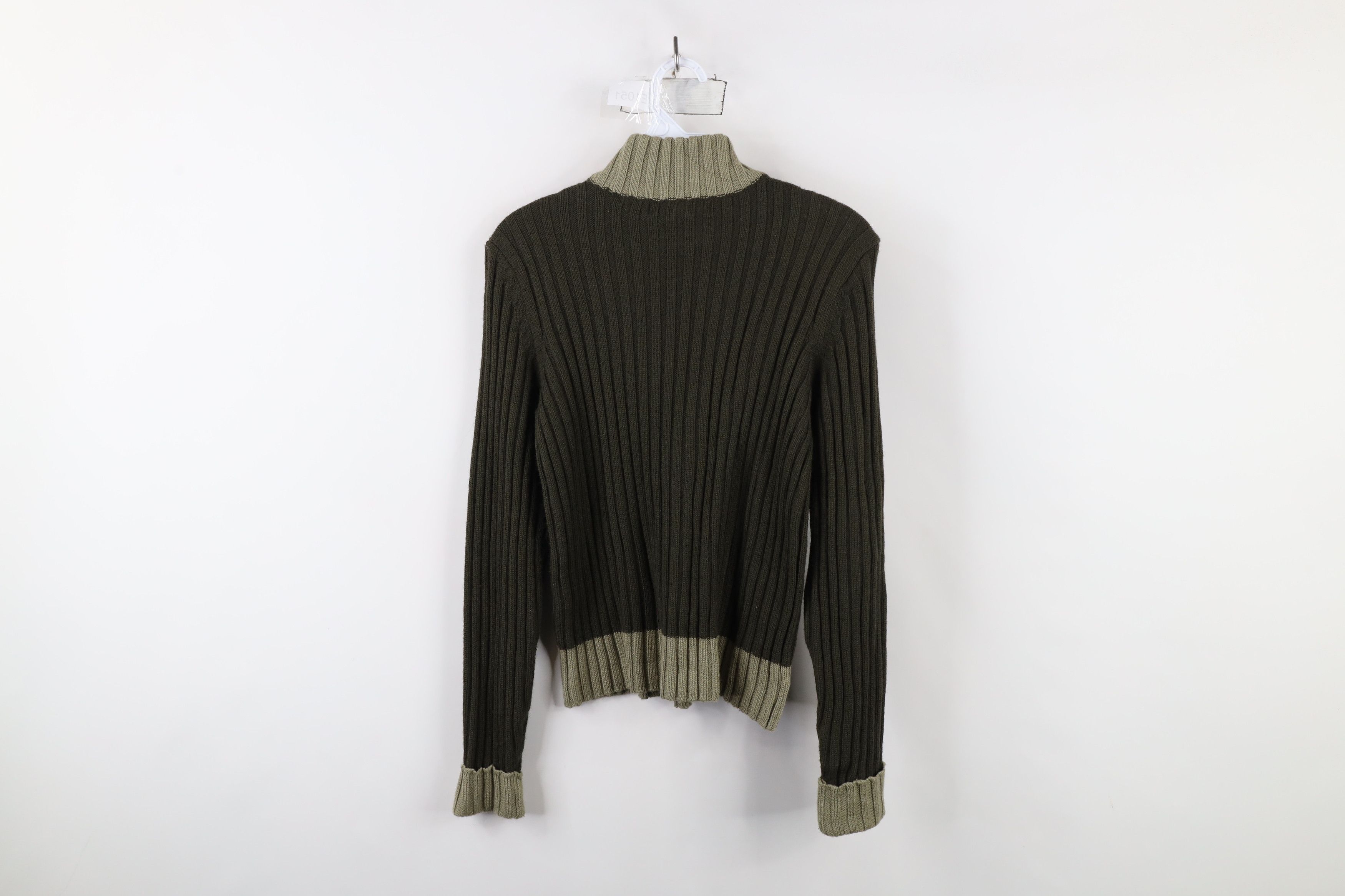 Vintage Vintage 90s Streetwear Chunky Ribbed Knit Mock Neck Sweater Size M / US 6-8 / IT 42-44 - 7 Thumbnail