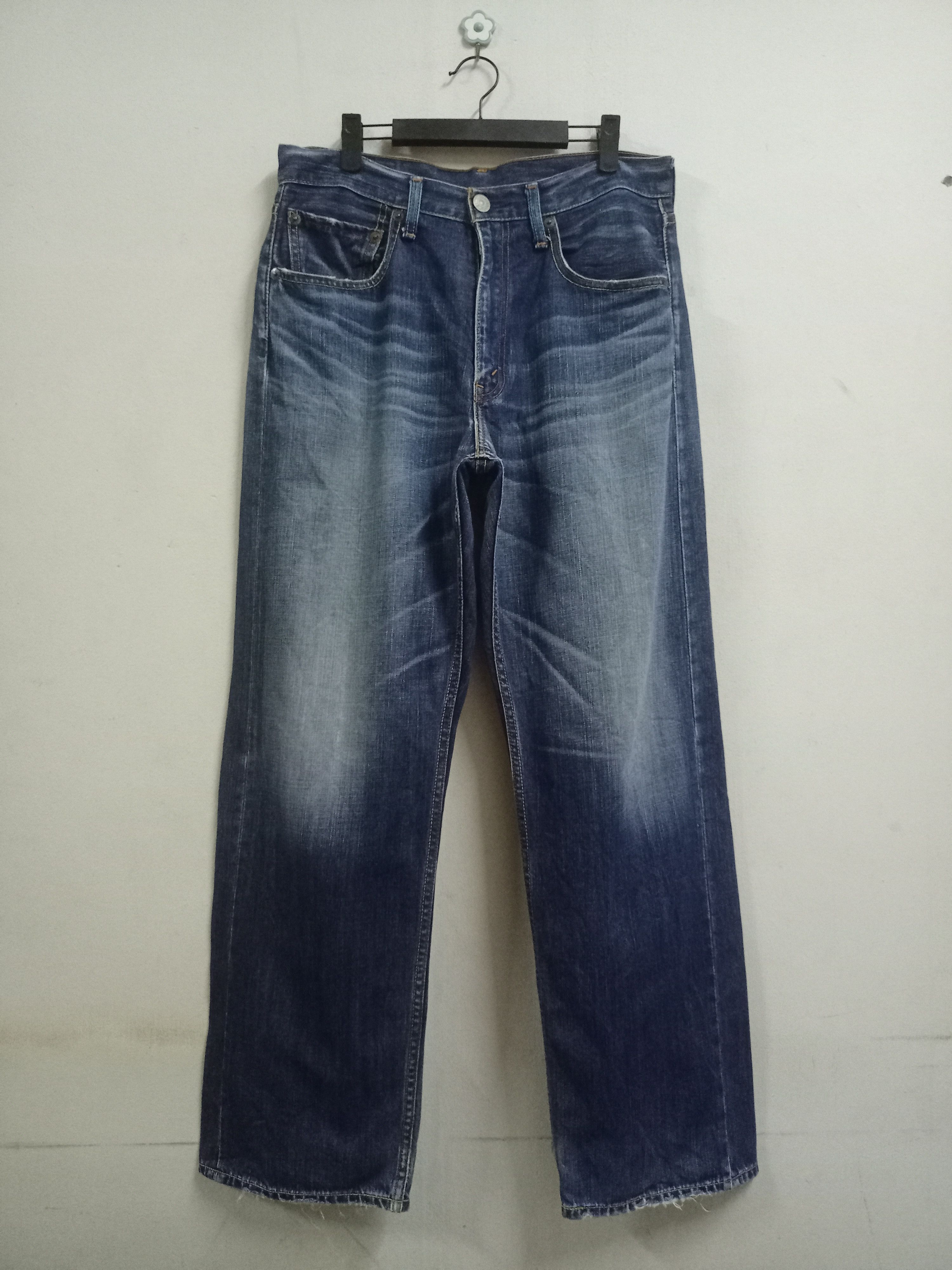 Levi's × Levi's Vintage Clothing Vintage 90s Levis 709 Blue Wash Distressed Baggy Jeans Size US 34 / EU 50 - 1 Thumbnail