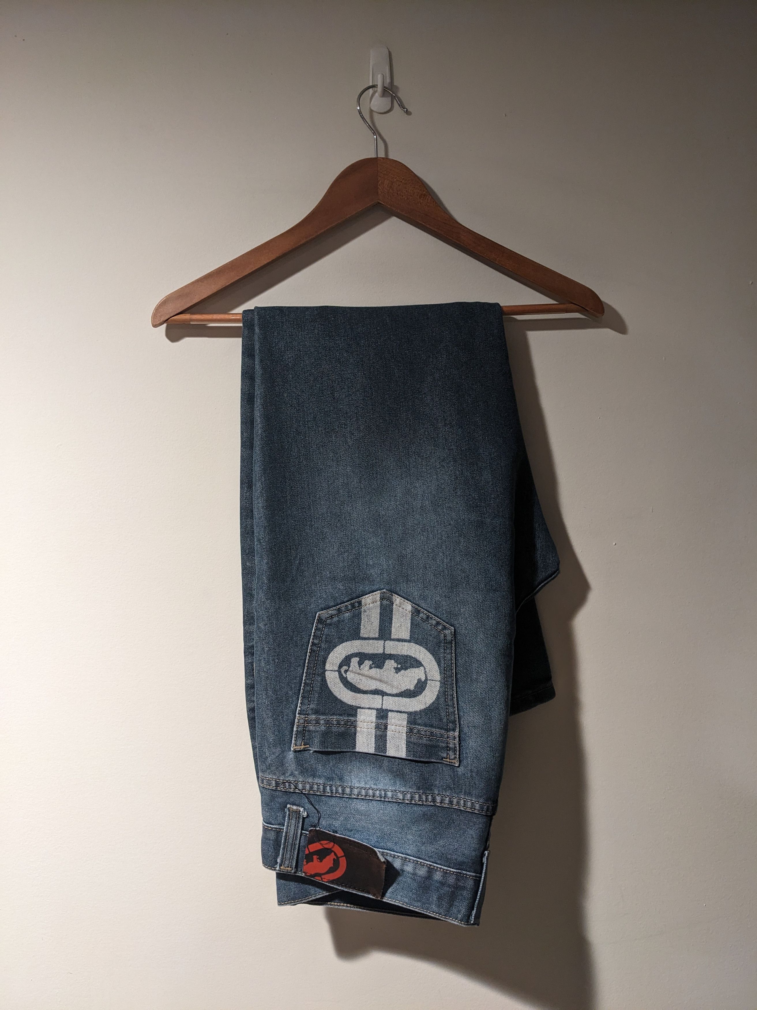 Ecko Unltd. × Vintage Vintage Y2K Ecko Unlimited 34 x 31 Blue Athletic Jeans Size US 34 / EU 50 - 1 Thumbnail