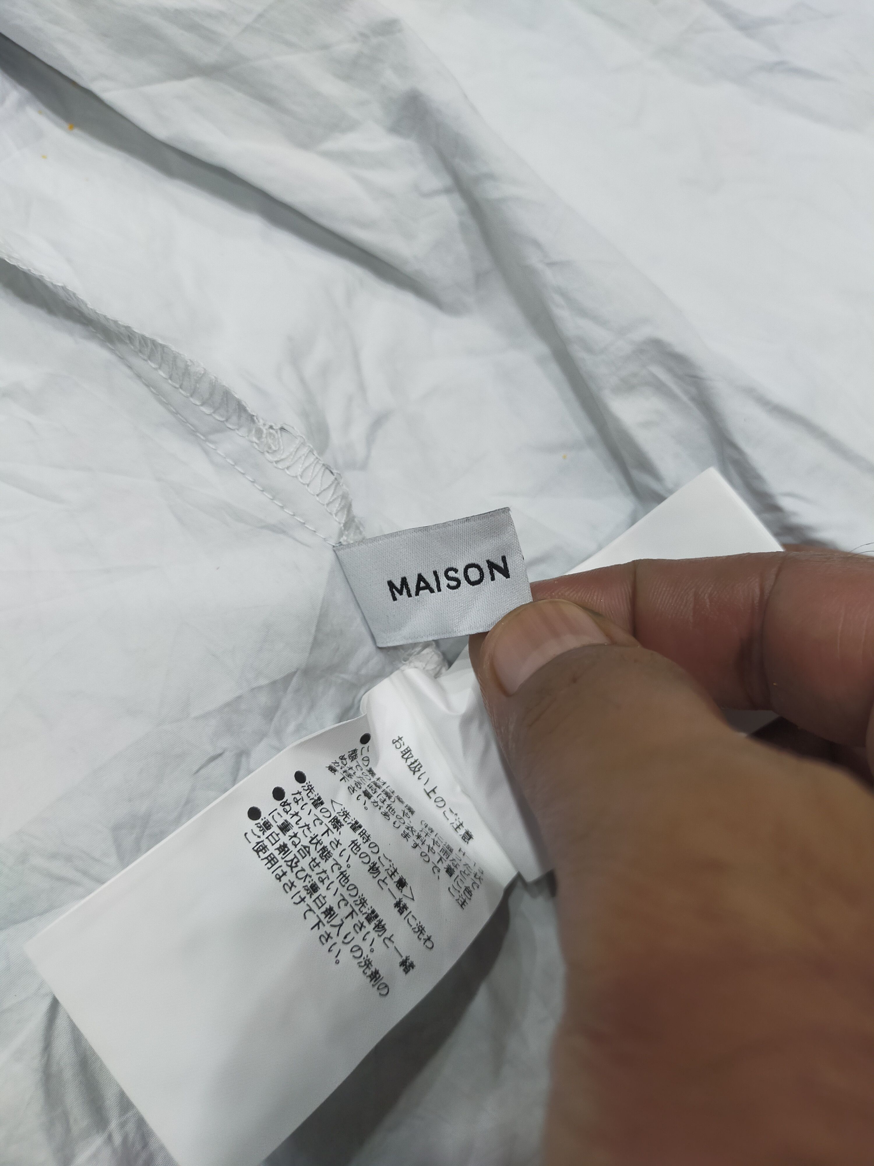 Japanese Brand Maison Special Japanese Designer Like Long Collar Size ONE SIZE - 8 Thumbnail