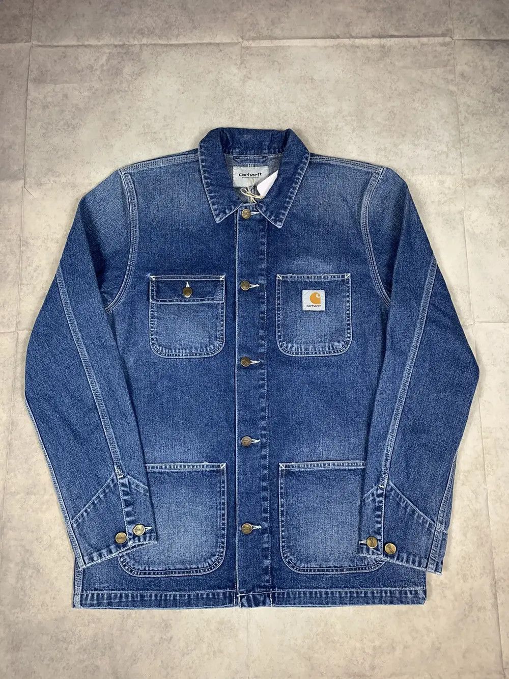 Carhartt Carhartt Michigan Chore Coat og blue true stones denim hype Size US M / EU 48-50 / 2 - 1 Thumbnail