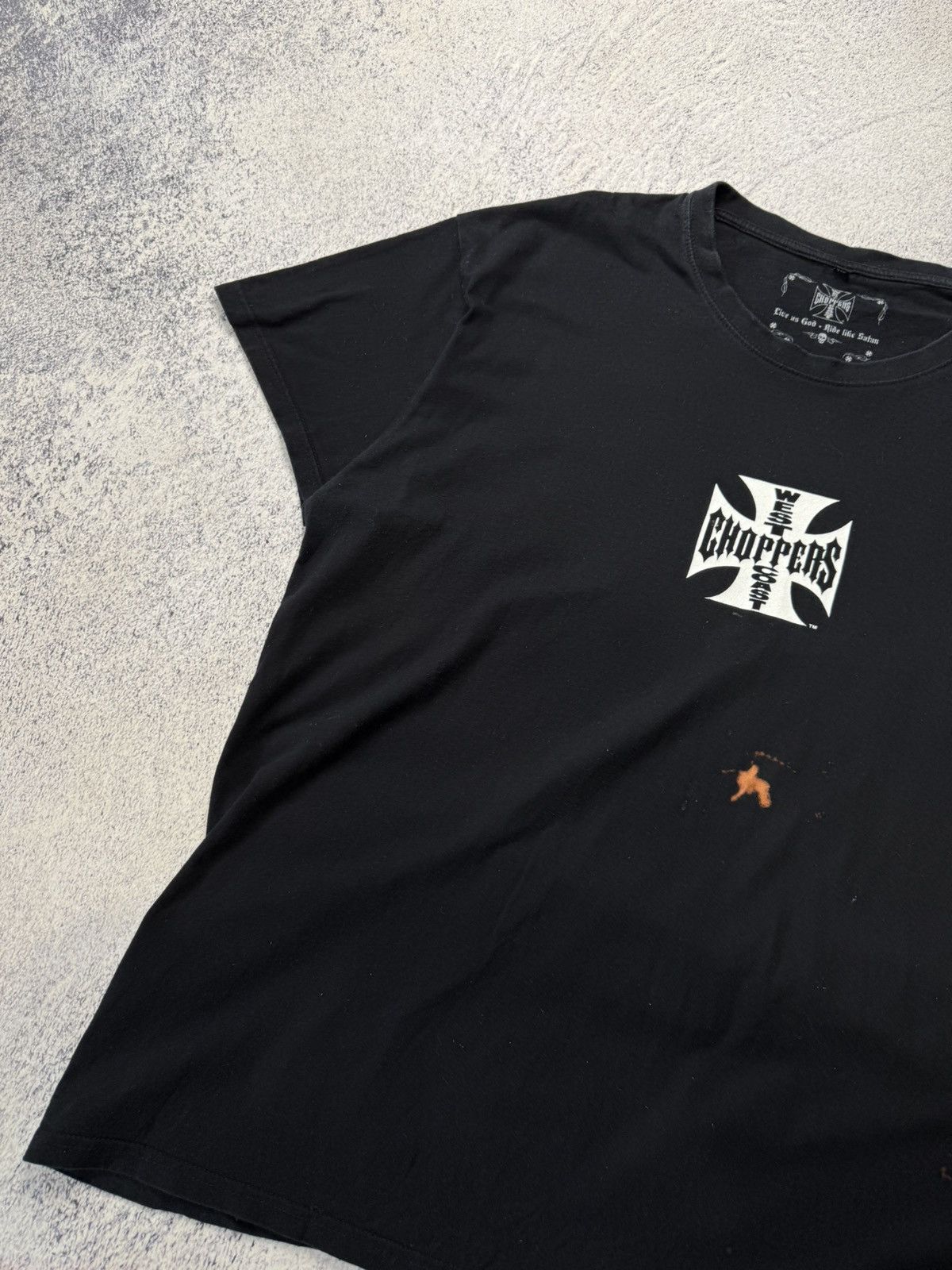 Vintage Vintage West Coast Choppers Black T-Shirt Paul Walker Size US XXL / EU 58 / 5 - 18 Thumbnail