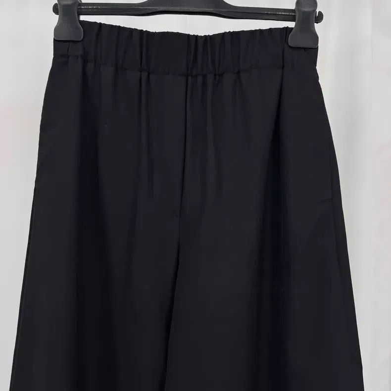 Loewe Loewe size S Black Wool Wide Leg Casual Trousers Size 24" / US 00 / IT 34 - 3 Thumbnail