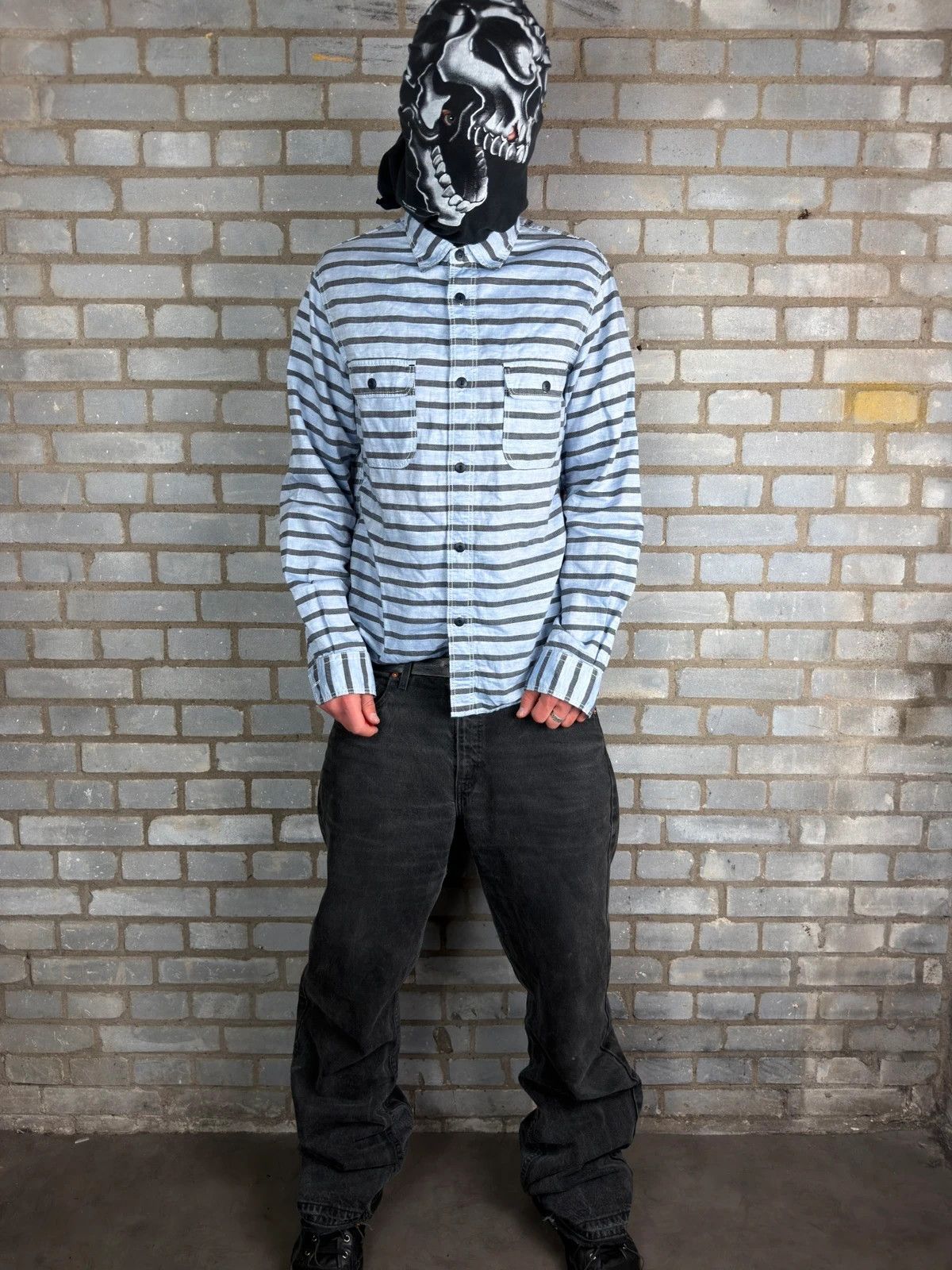 Comme des Garcons Comm des Garçons AD2015 archive striped shirt Size US M / EU 48-50 / 2 - 2 Thumbnail