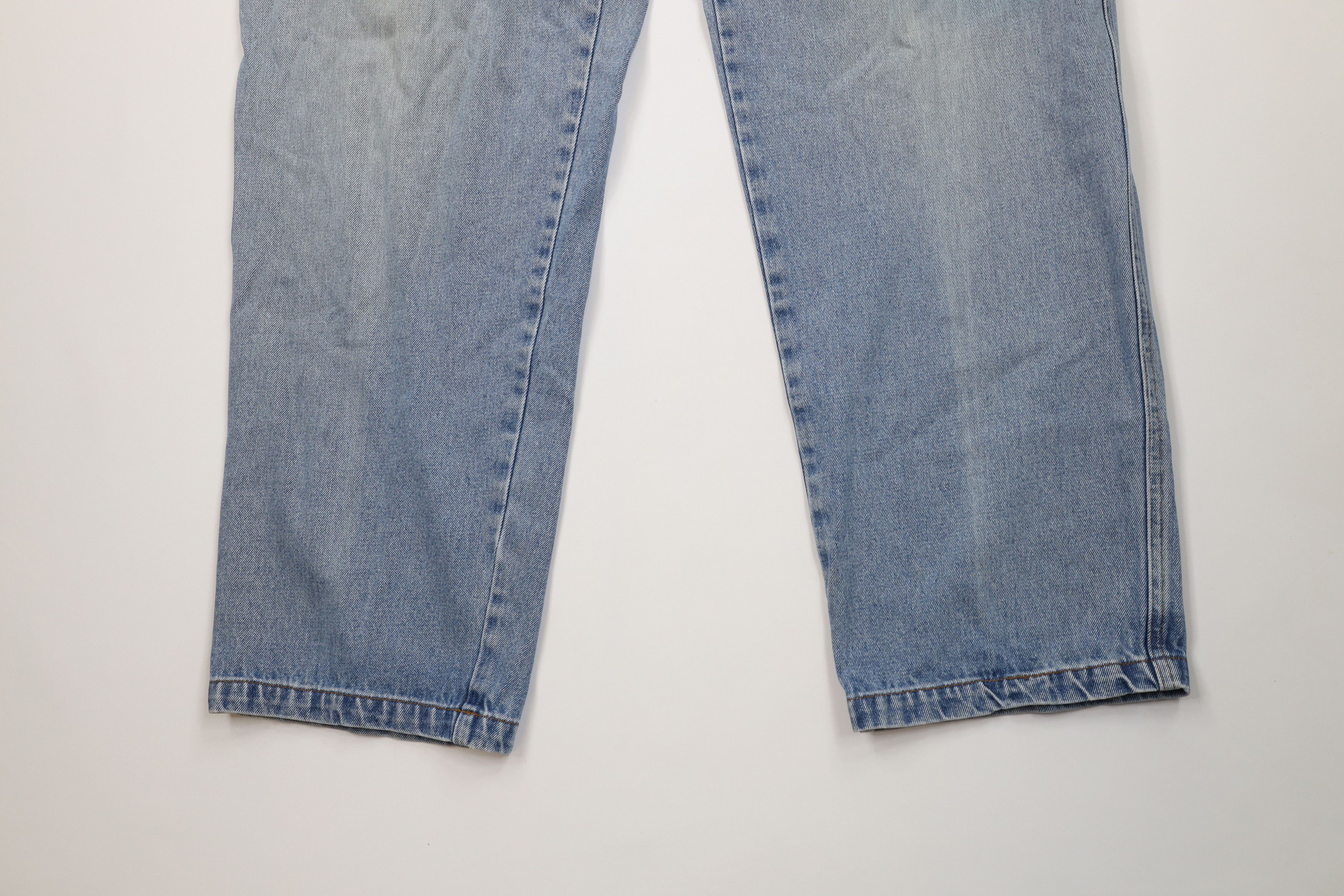 Vintage Vintage 90s Y2K Streetwear Baggy Wide Leg Cargo Jeans Blue Size US 38 / EU 54 - 4 Thumbnail