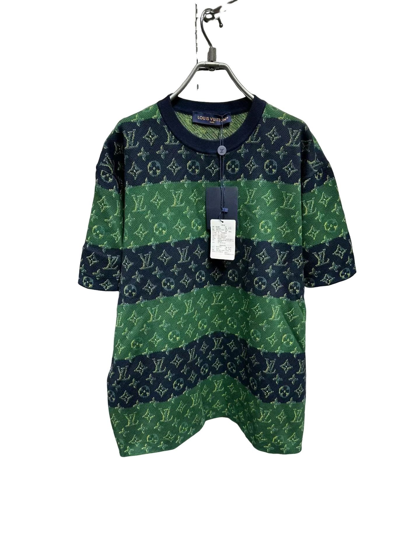 Louis Vuitton Louis Vuitton Monogram Striped Knit Shirt Size L Size US L / EU 52-54 / 3 - 1 Thumbnail