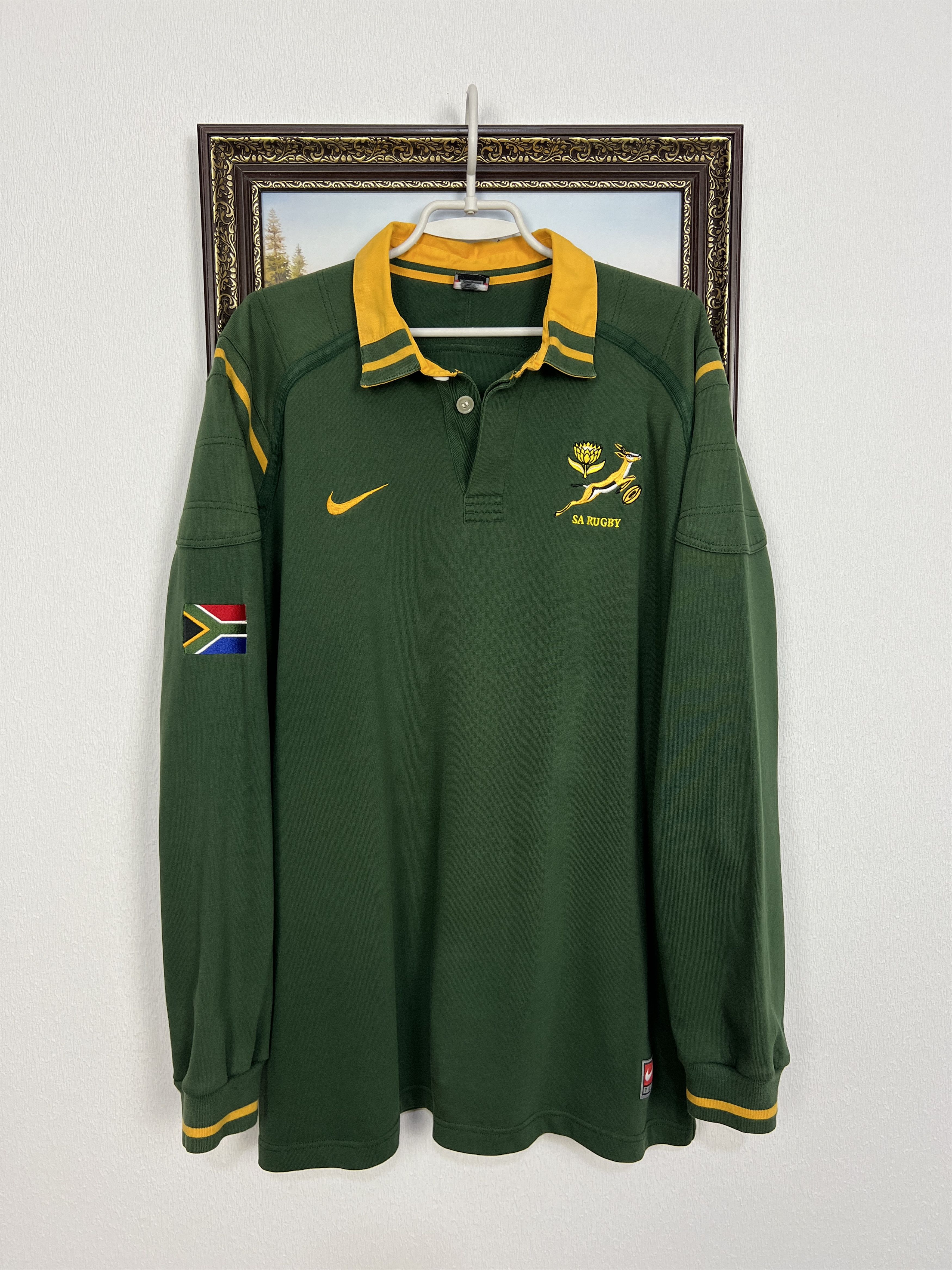 South Africa Rugby Union Long Sleeve Jersey Trikot Shirt