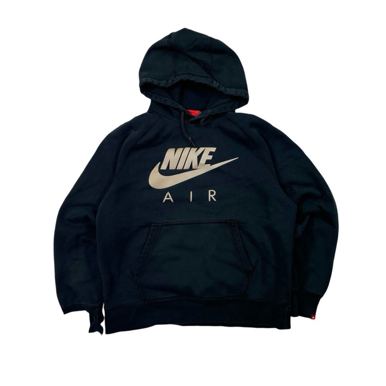 Vintage Authentic Nike Air Spellout Heavy Print Hooded Sweater Size US L / EU 52-54 / 3 - 1 Thumbnail