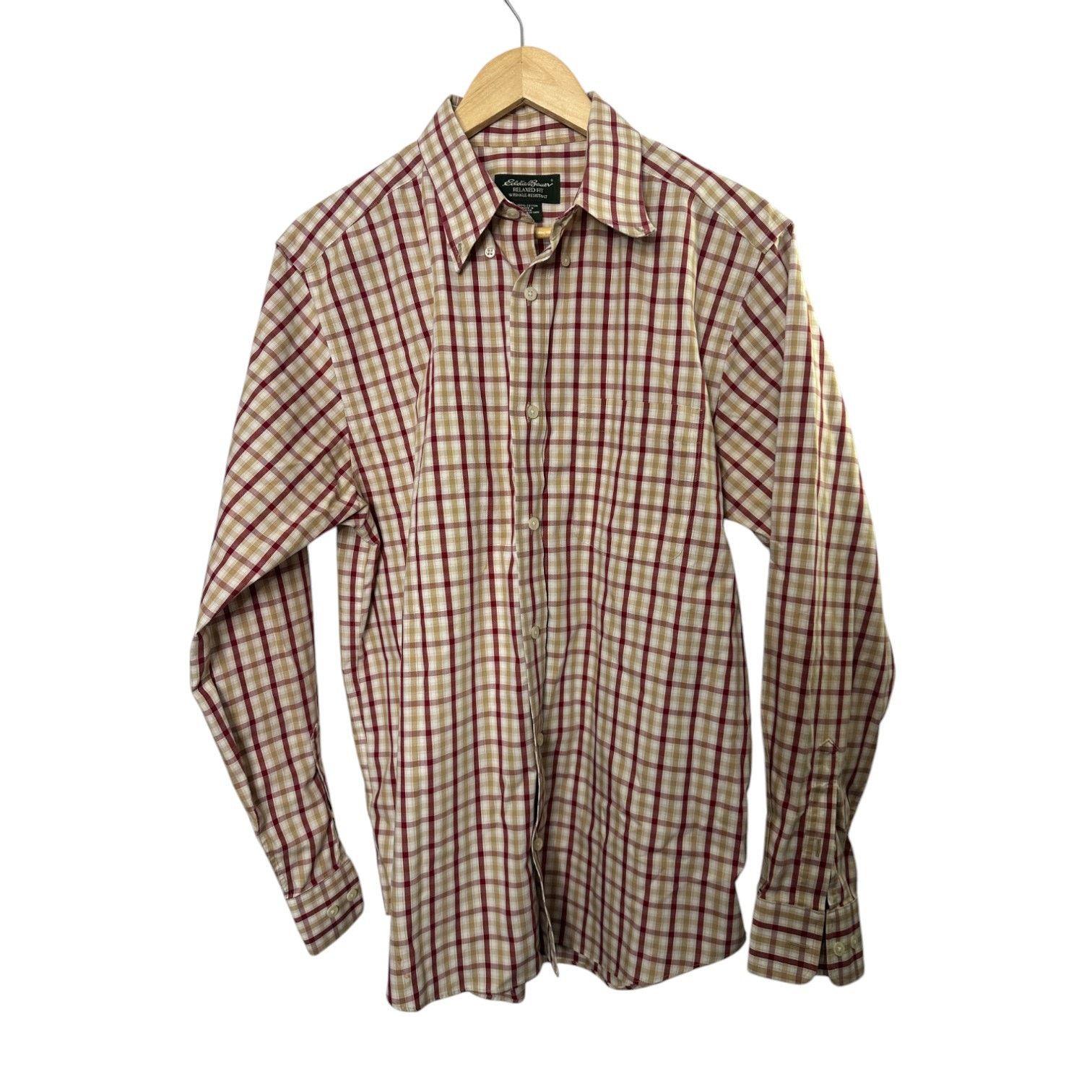 Eddie Bauer Eddie Bauer Red & Tan Relaxed Fit Button-Up Shirt Medium Size US M / EU 48-50 / 2 - 1 Thumbnail