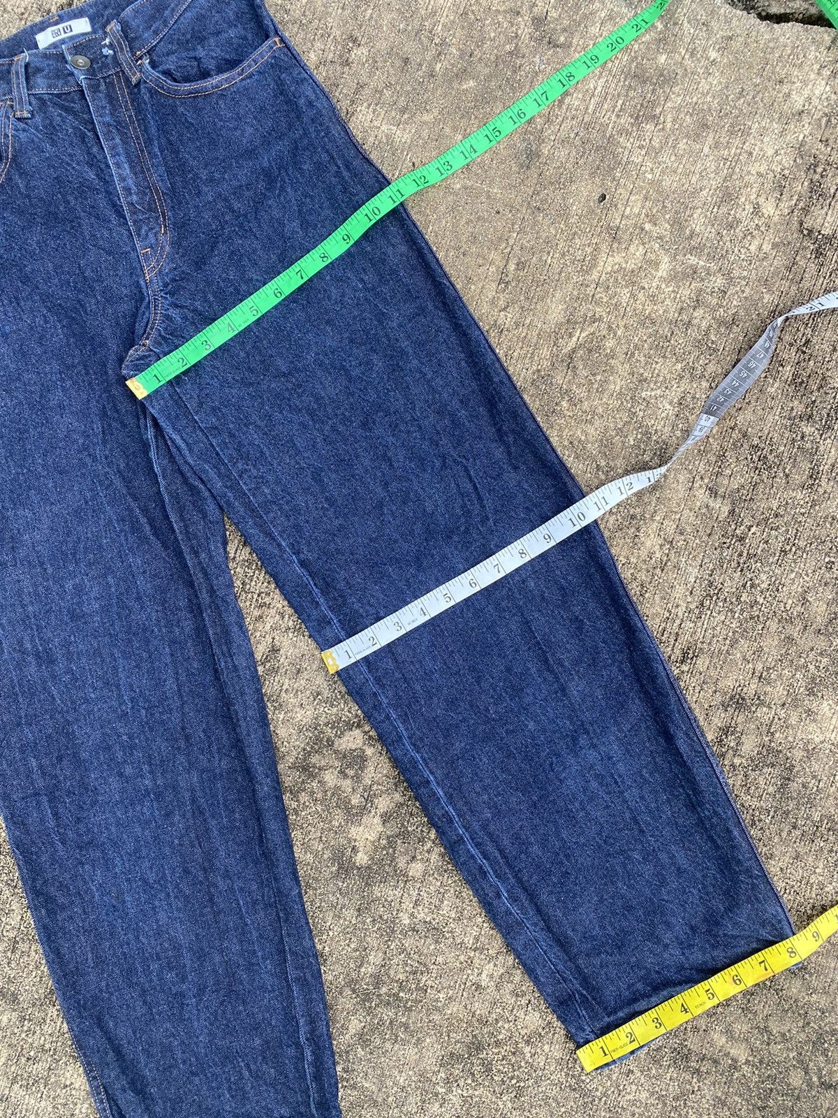Lemaire × Uniqlo Uniqlo x Lemaire Japan Baggy Blue Denim Pants Jeans Size 25" / US 0 / IT 36 - 11 Thumbnail