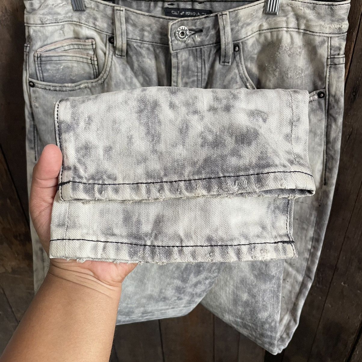 Cult Of Individuality Cult of Individuality Boro Denim Jeans Size US 32 / EU 48 - 13 Thumbnail