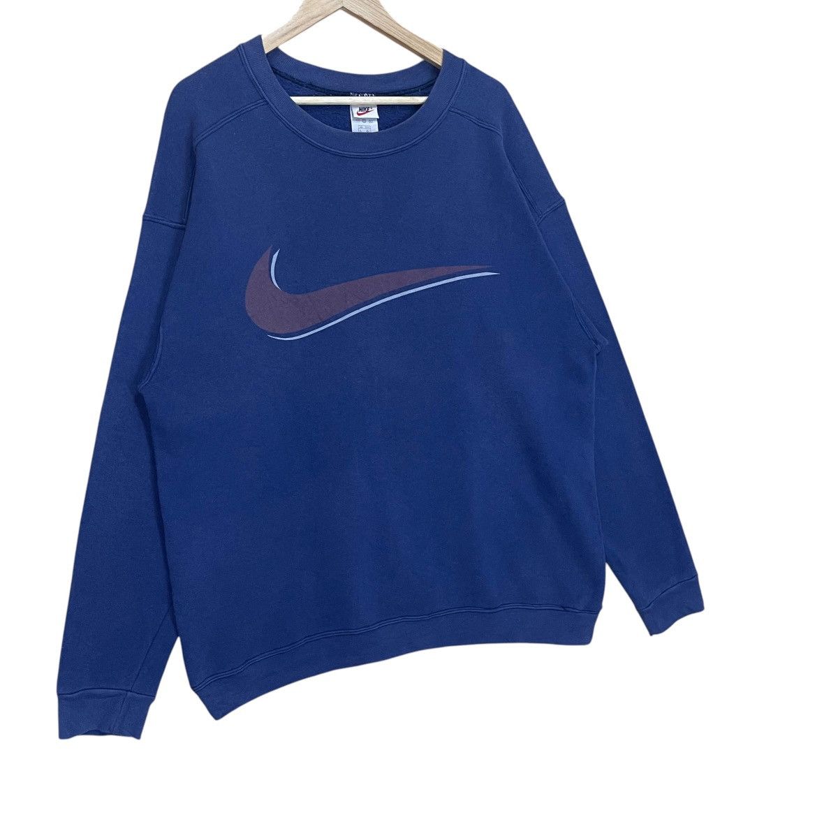 Vintage Vintage 90s Nike Swoosh Big Logo Crewneck Sweatshirt Size US XL / EU 56 / 4 - 2 Thumbnail