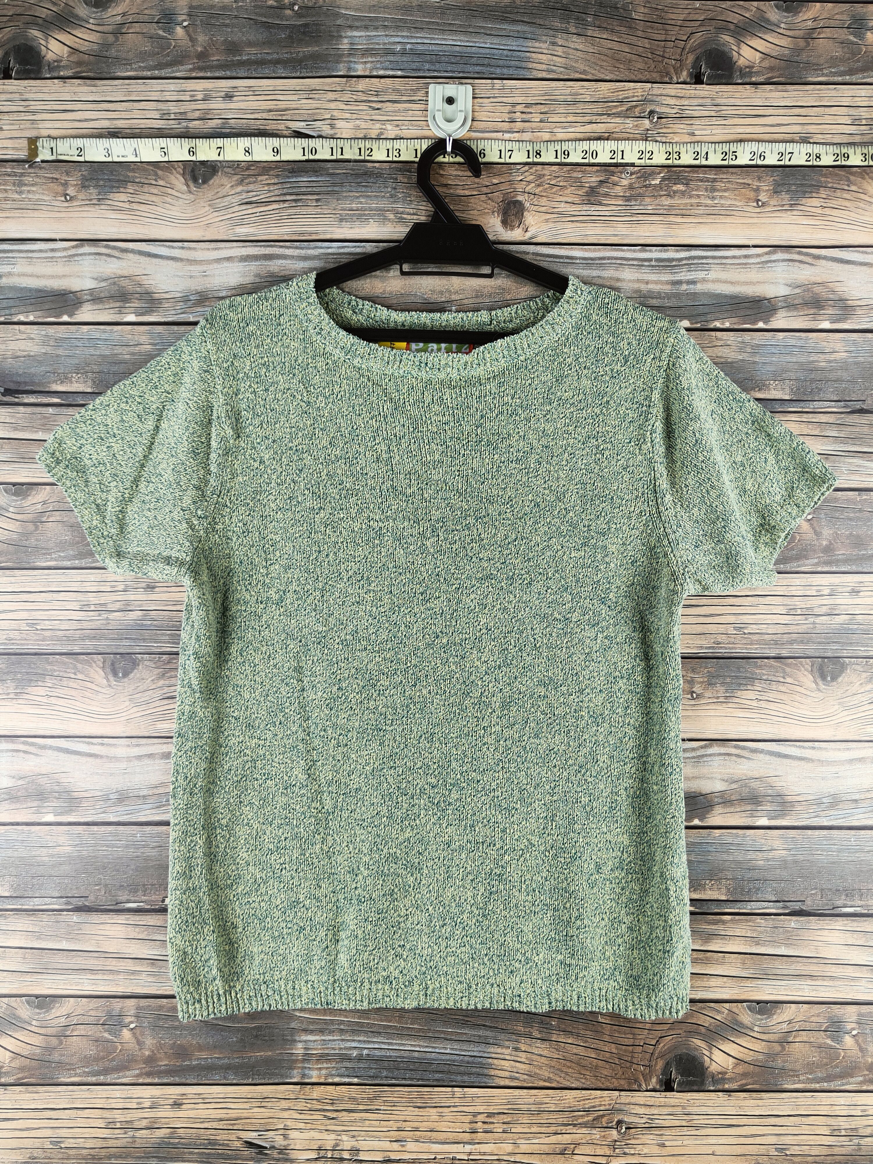 Junko Shimada DL Junko Shimada Green Knitwear japan vintage Tee #46-977 Size US S / EU 44-46 / 1 - 1 Thumbnail