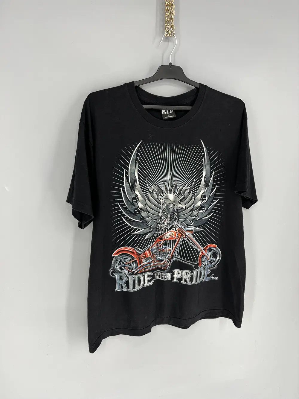 Band Tees × Vintage Vintage Bay Biker Ride With Pride Motobike Chopper Wild Size US L / EU 52-54 / 3 - 2 Thumbnail