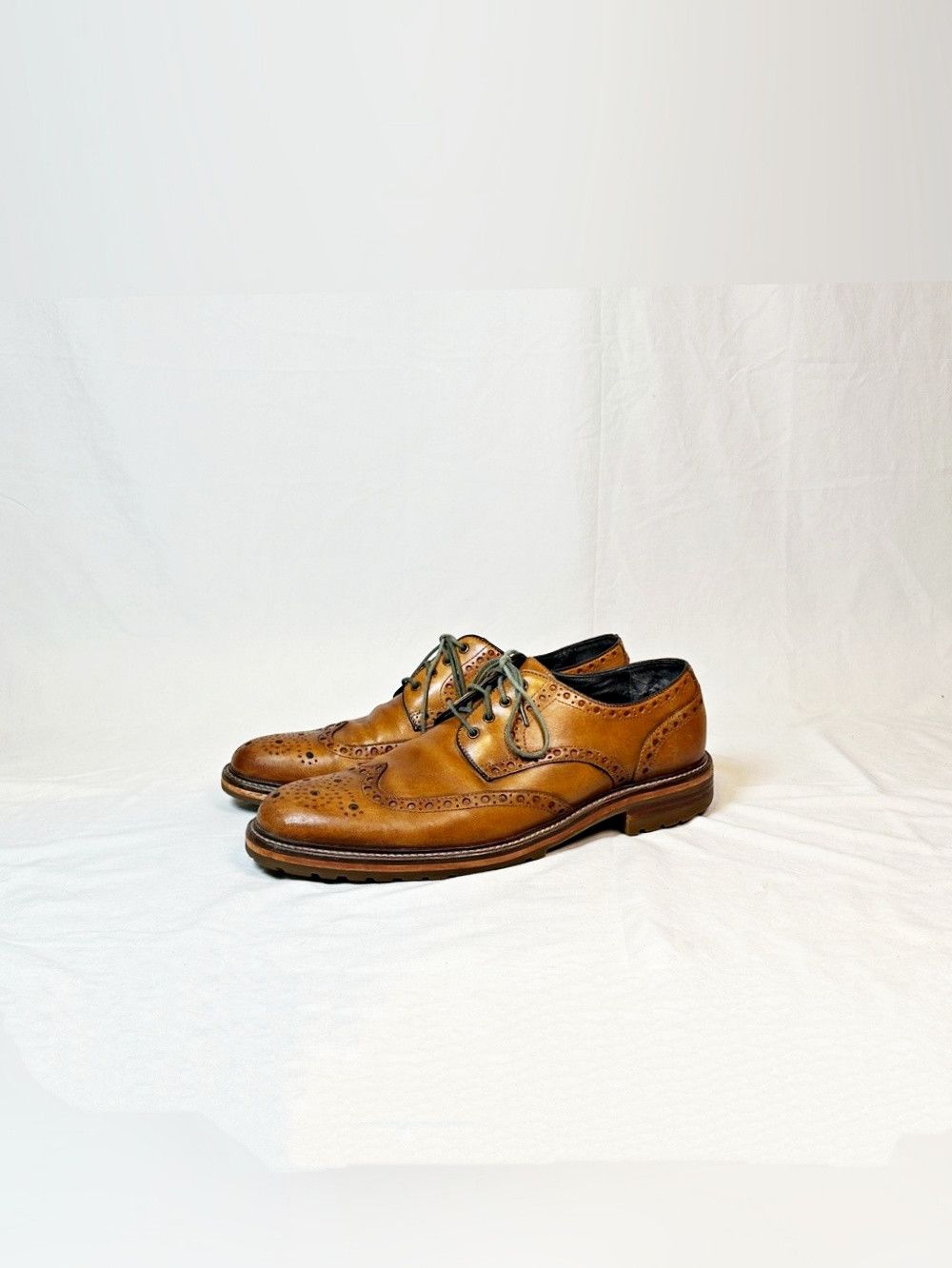 Johnston & Murphy Johnston & Murphy Leather Karnes Wingtip Brogues Shoes Size US 10.5 / EU 43-44 - 1 Thumbnail