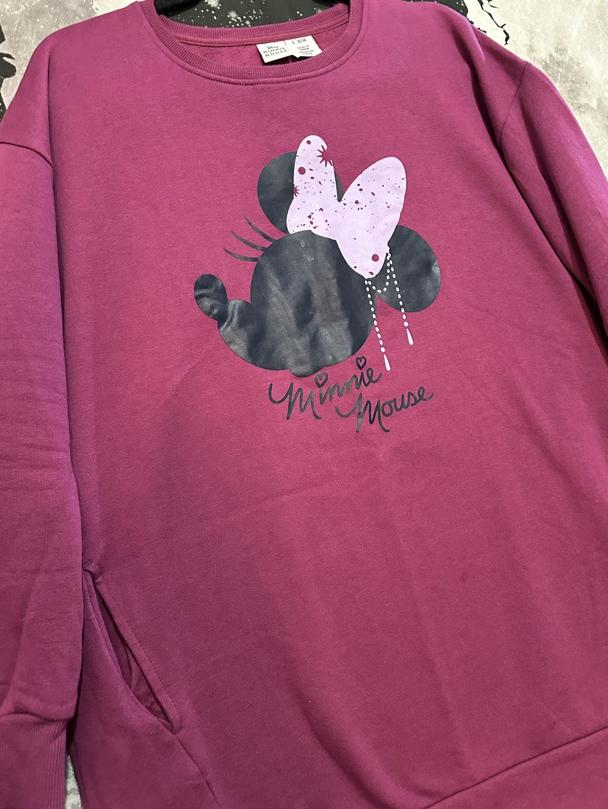 Disney Disney Minnie Mouse Pocket Sweatshirt Size L / US 10 / IT 46 - 3 Thumbnail