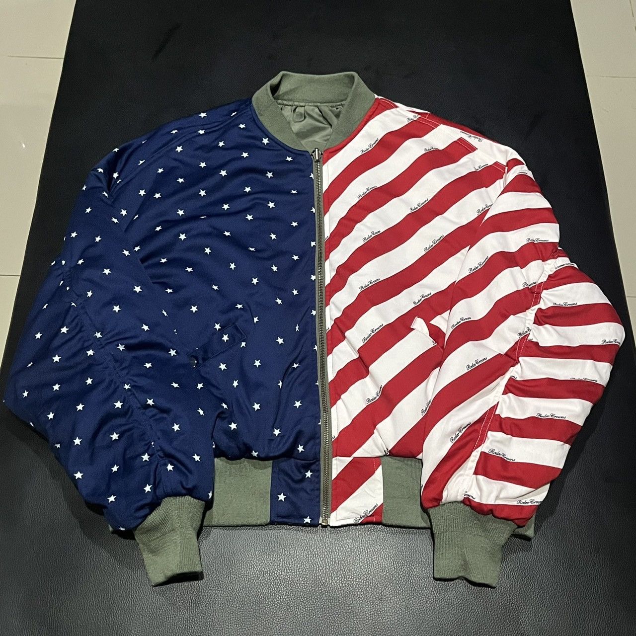 Japanese Brand Rodeo Crowns USA Flag Ma-1 Reversible Bomber Jacket Size US M / EU 48-50 / 2 - 6 Thumbnail