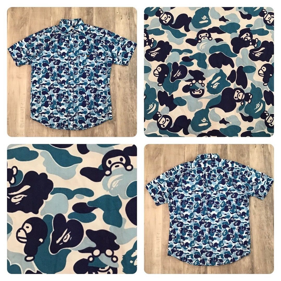 Bape BAPE Milo ABC camo blue shirt a bathing ape NIGO Size US M / EU 48-50 / 2 - 1 Thumbnail