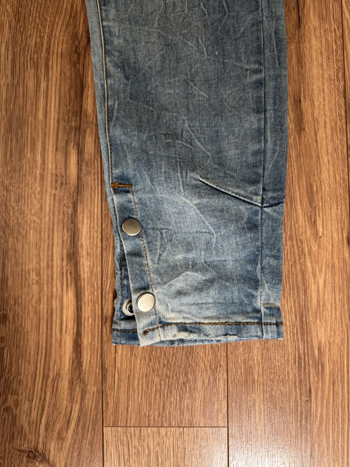 Kollar Clothing Blue Kollar Clothing Distressed Button Up Denim Size US 32 / EU 48 - 2 Thumbnail