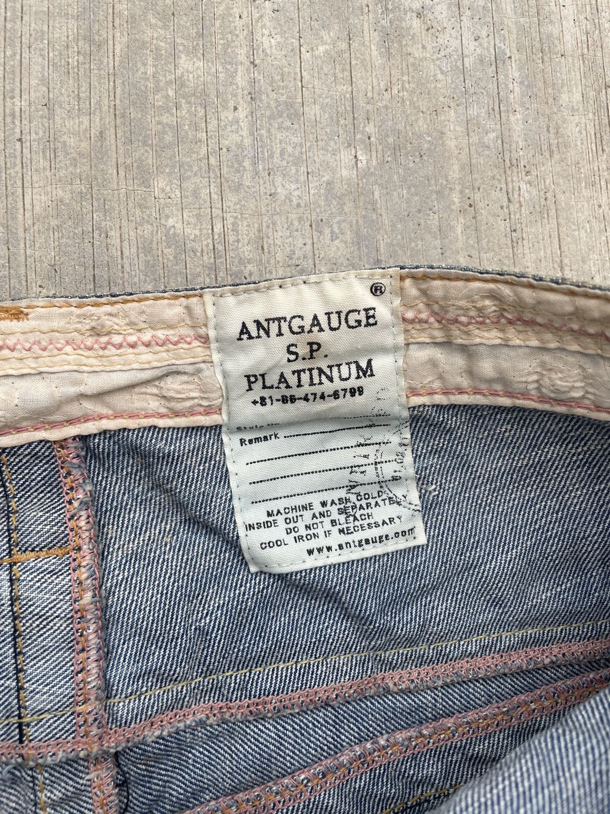 Japanese Brand 2000s JAPANESE BRAND ANTGAUGE DOUBLE WAIST MUDWASH FLARE Size US 30 / EU 46 - 4 Thumbnail