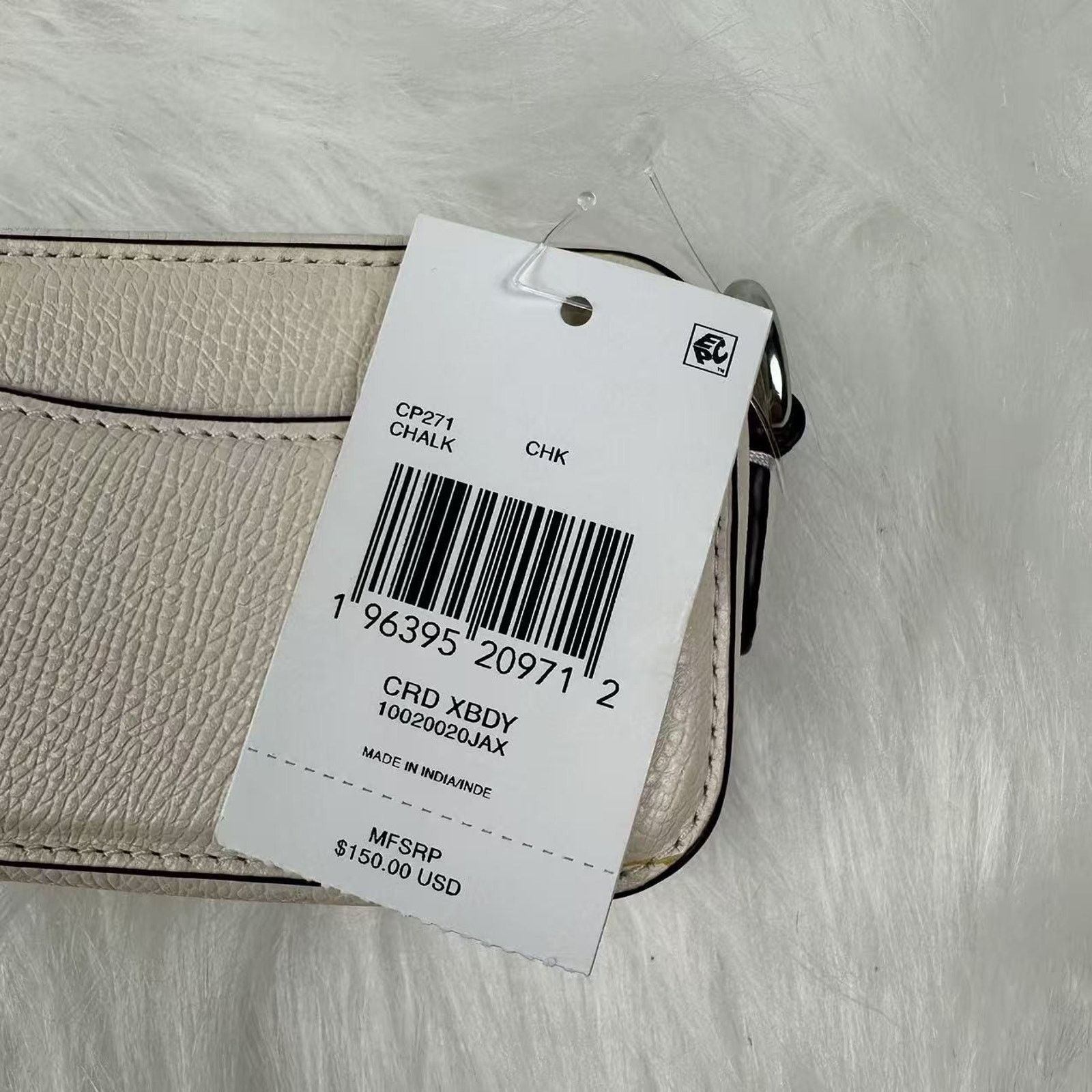 Coach Coach Crossbody Pouch In Crossgrain Leather/Chalk CP271 NWT Size ONE SIZE - 4 Thumbnail