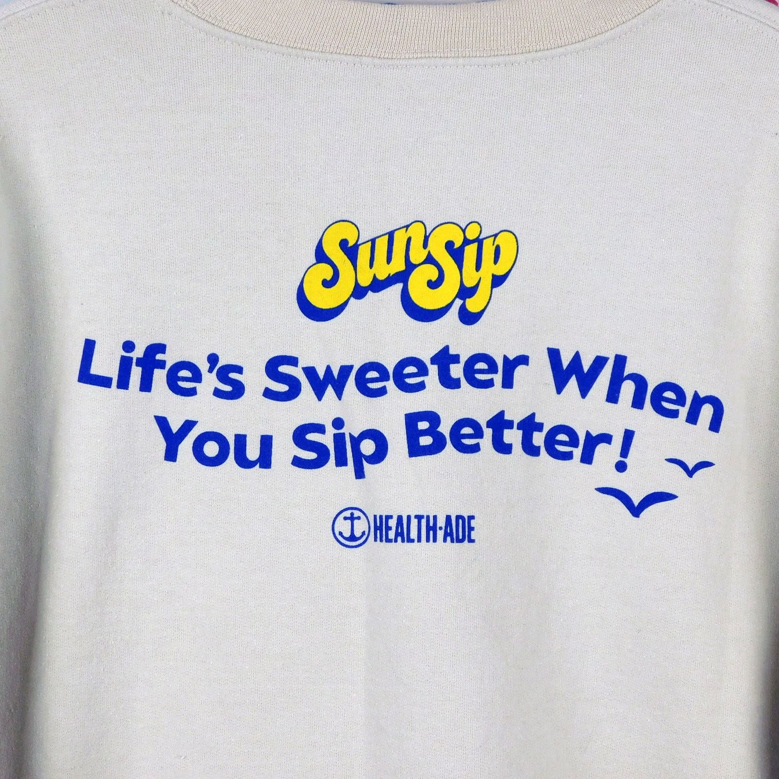 Gildan Sun Sip Soda Logo Sweatshirt Size XL Pullover Tan Size US XL / EU 56 / 4 - 5 Thumbnail