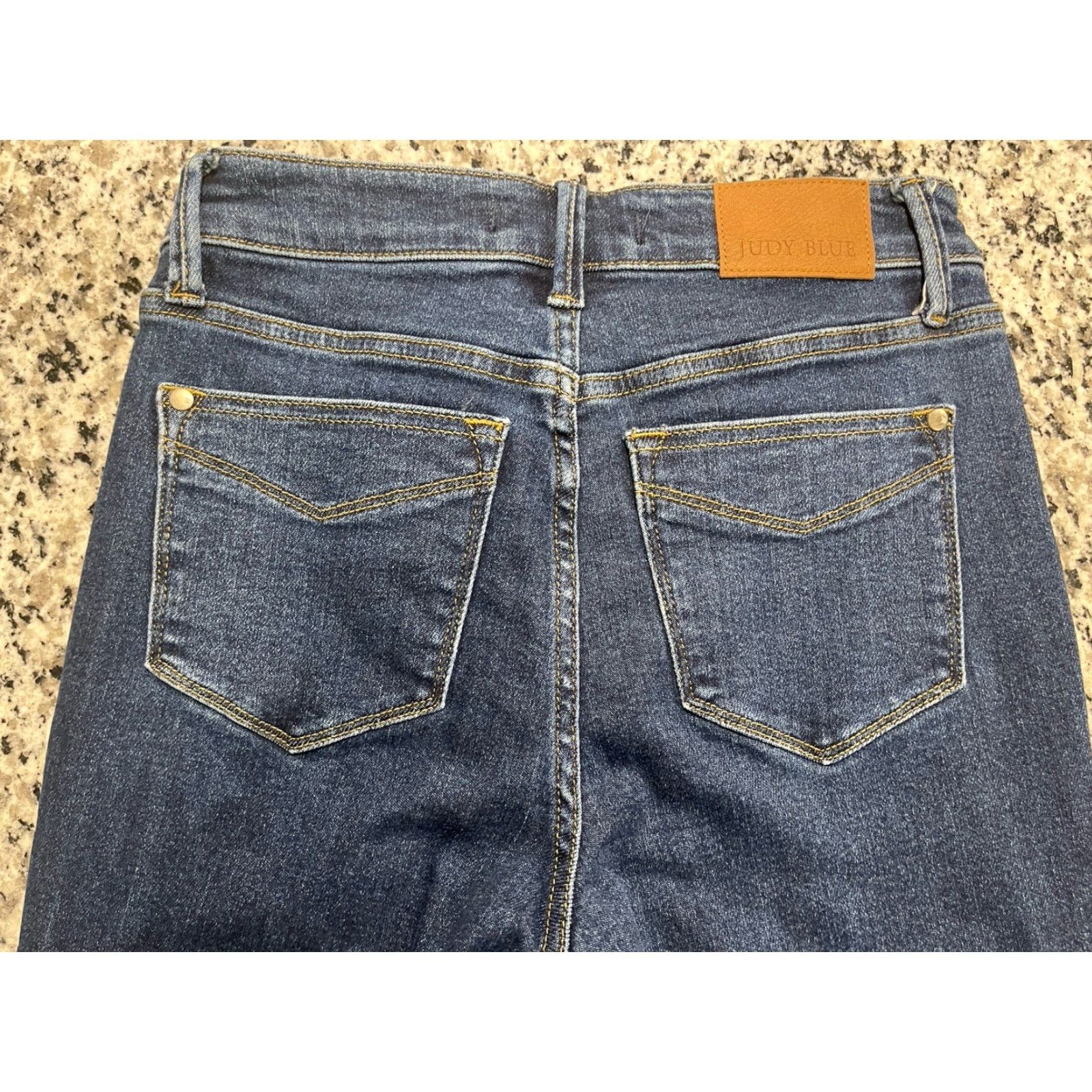Vintage Judy Blue High Waist Straight Leg Denim Jeans Women 28 X 28.5 Blue 90s Size 28" / US 6 / IT 42 - 4 Thumbnail