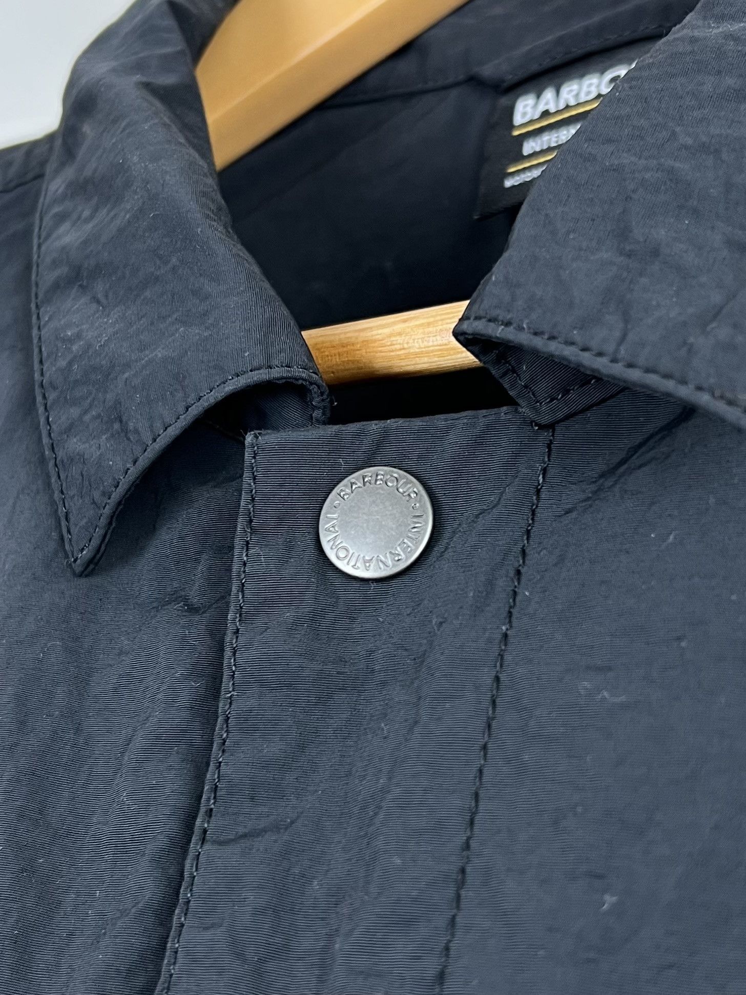 Barbour BARBOUR INTERNATIONAL Jacket Overshirt Pocket Logo Navy Mens Size US M / EU 48-50 / 2 - 6 Thumbnail