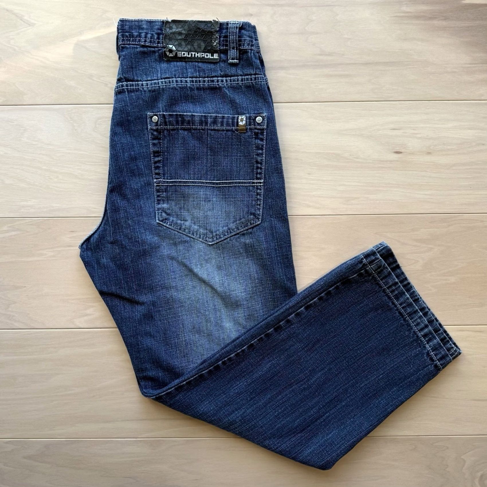 Southpole VINTAGE Southpole Jeans 34 Blue Y2K Baggy Denim Skater Punk Streetwear USA Western Mens 34 Jeans Size US 34 / EU 50 - 2 Thumbnail