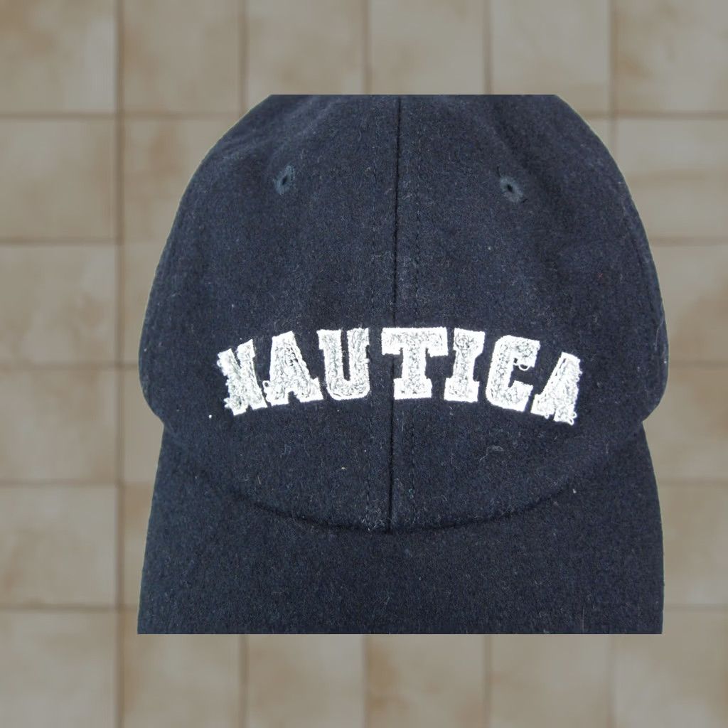 Nautica VINTAGE Nautica Hat Cap Mens One Size Blue Baseball Wool Snapback Adjustable 90s Size ONE SIZE - 1 Thumbnail