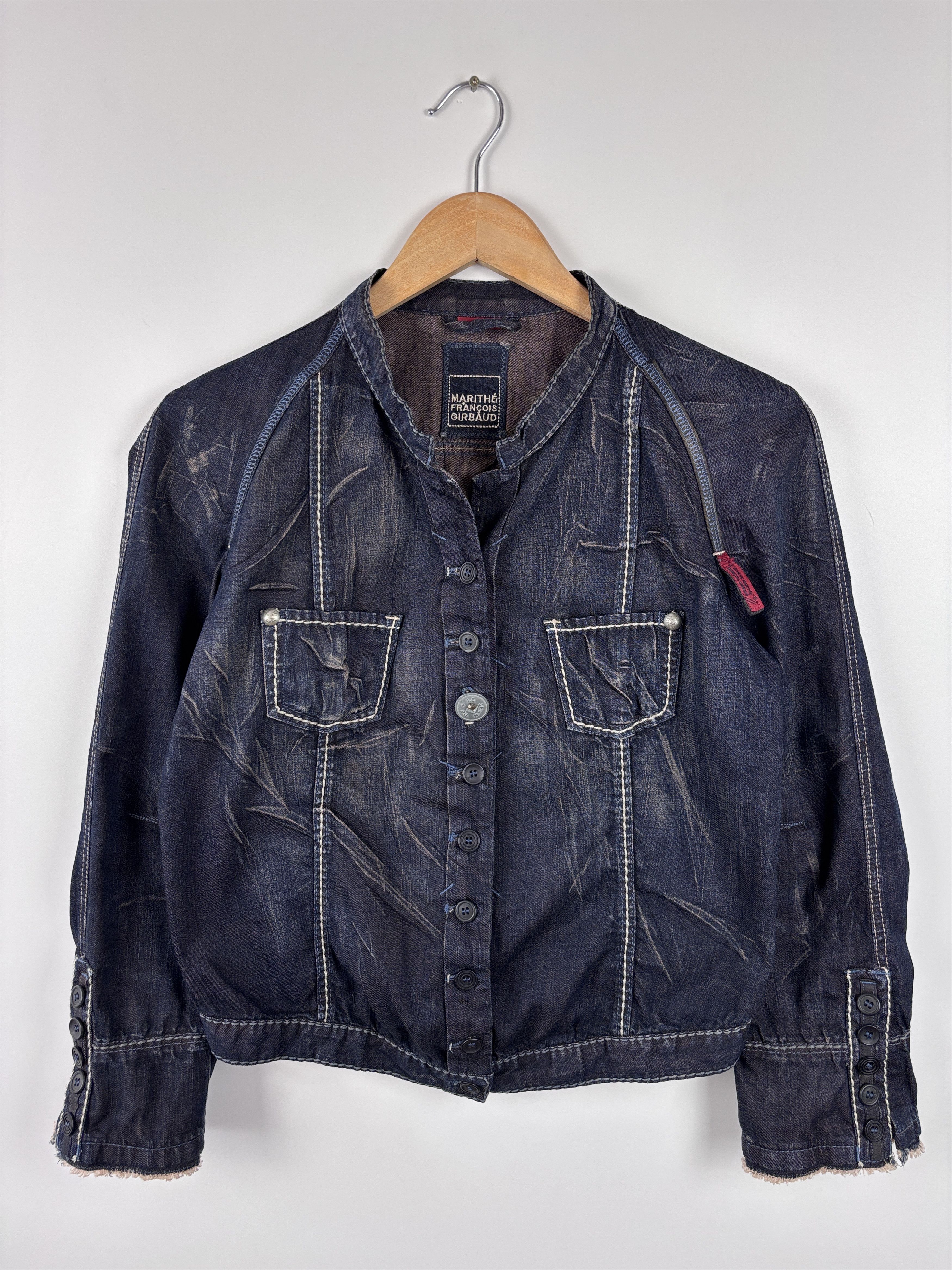 Marithe + Francois Girbaud × Vintage Vintage Marithe Francois Girbaud Denim Jacket Trucker US 27 Size M / US 6-8 / IT 42-44 - 1 Thumbnail